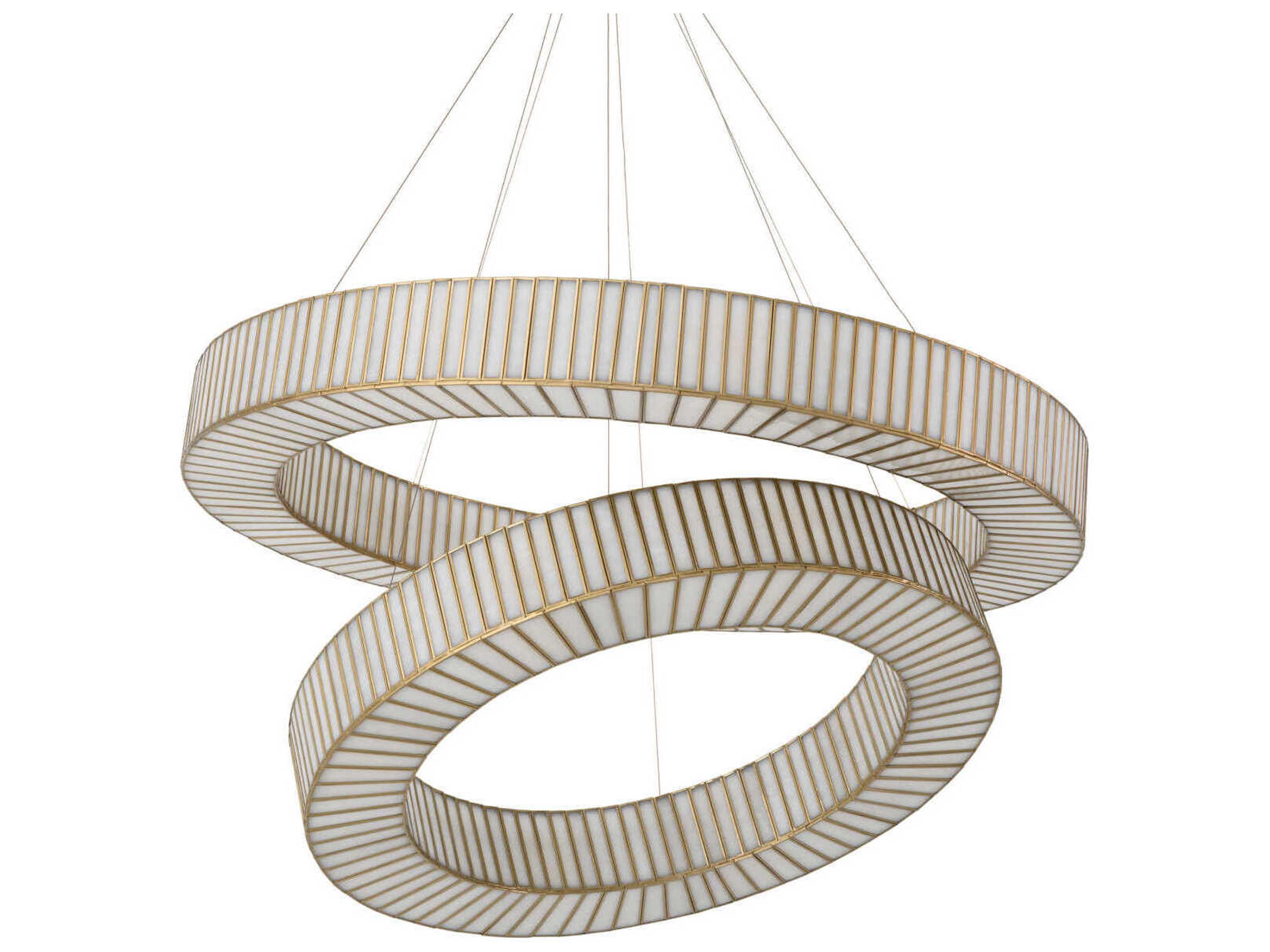 Eichholtz Monari Antique Brass Chandelier