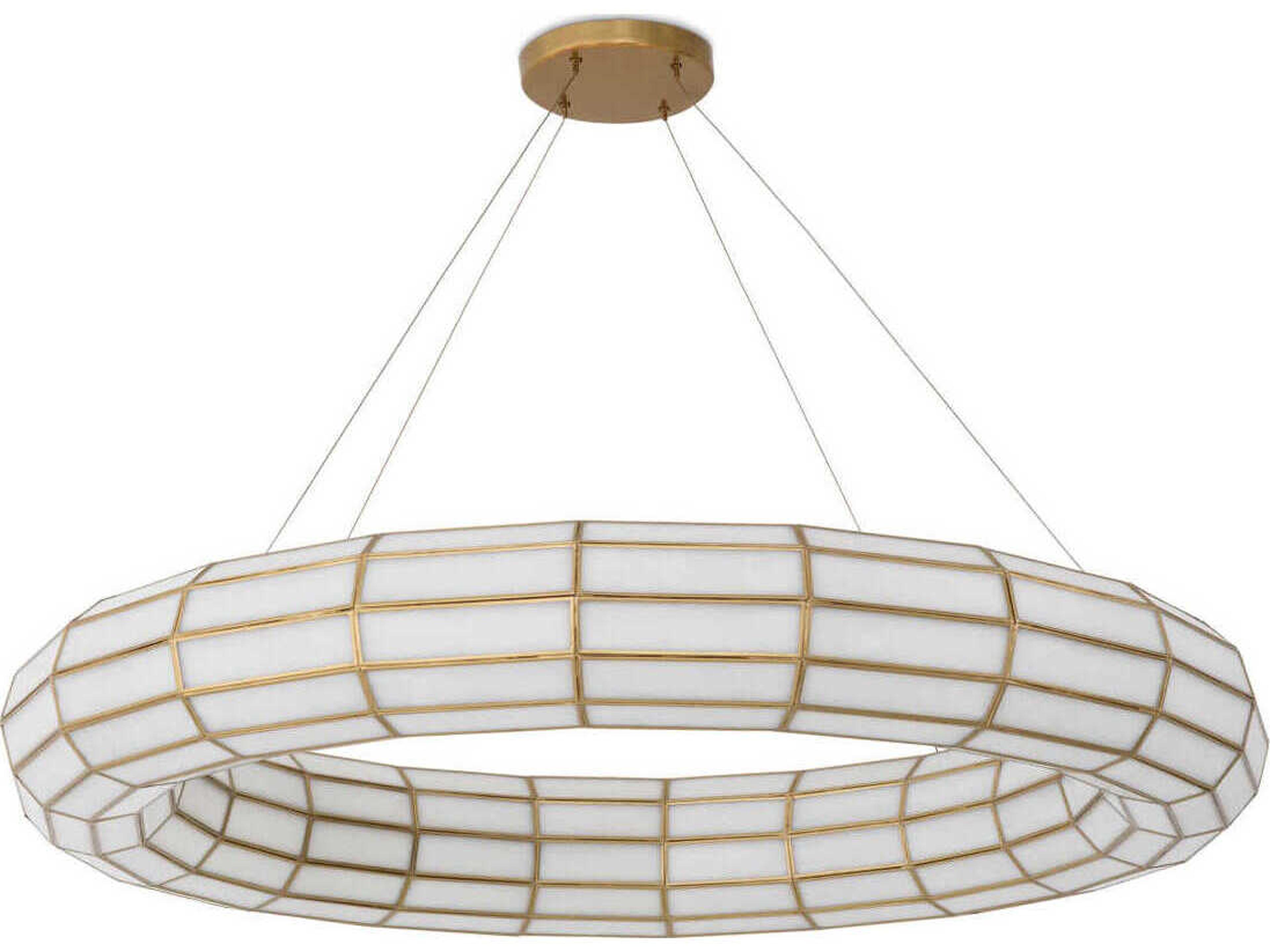 Eichholtz Ronco Antique Brass Chandelier