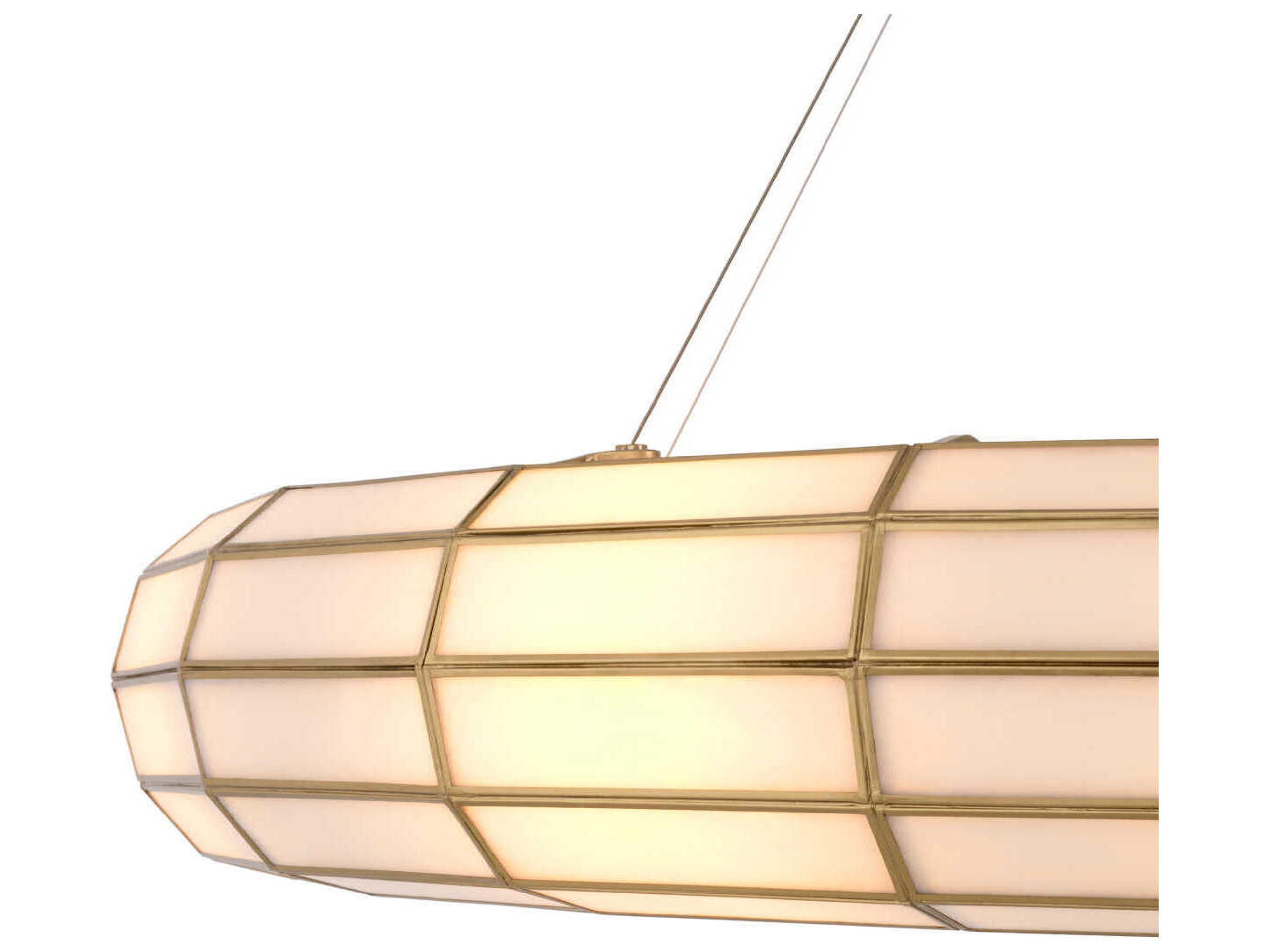 Eichholtz Ronco Antique Brass Chandelier