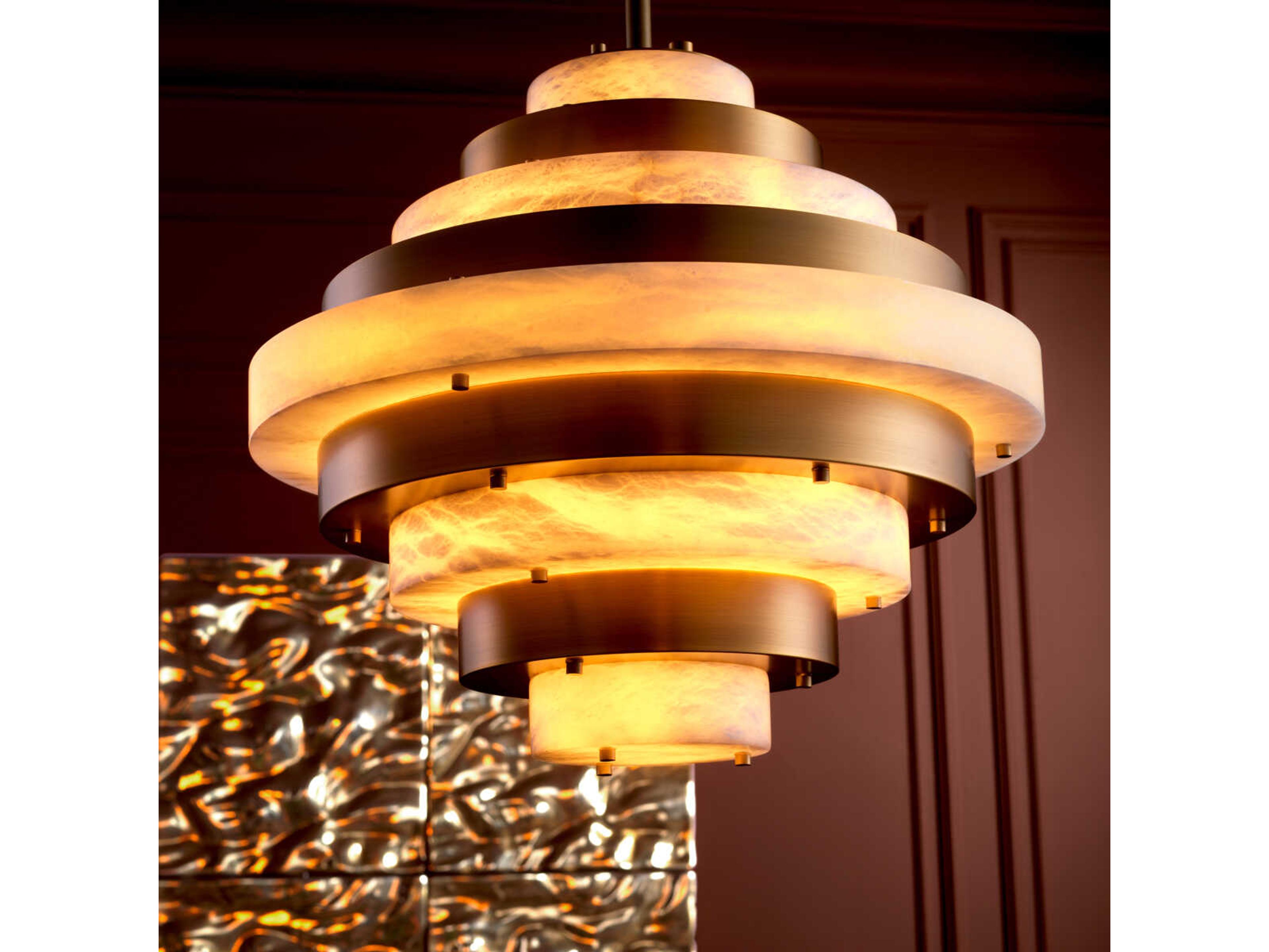 Eichholtz Lazzari Antique Brass Chandelier