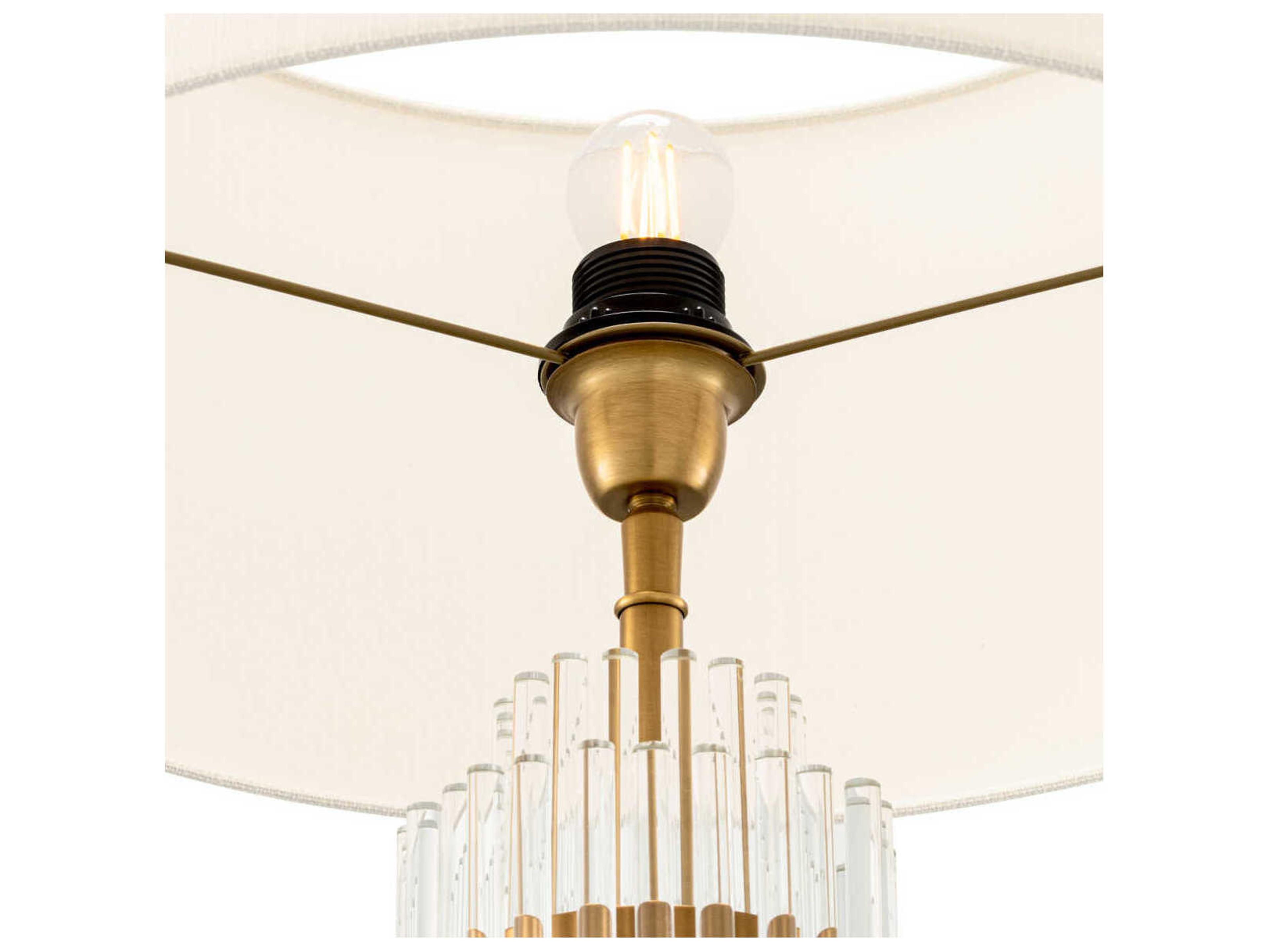 Eichholtz East Antique Brass Incl Shade Table Lamp