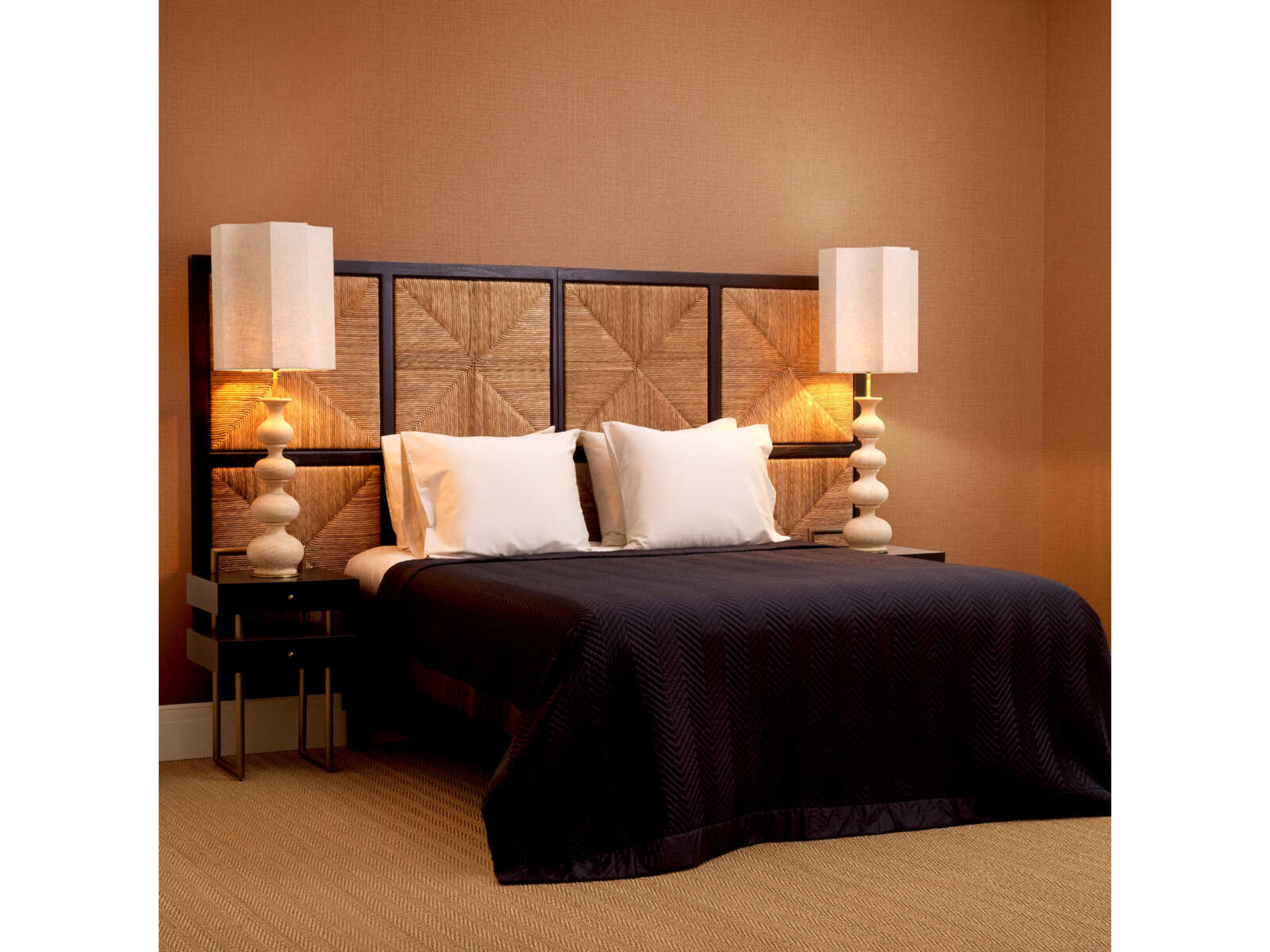 Eichholtz Aruba Classic Black Natural Seagrass Headboard