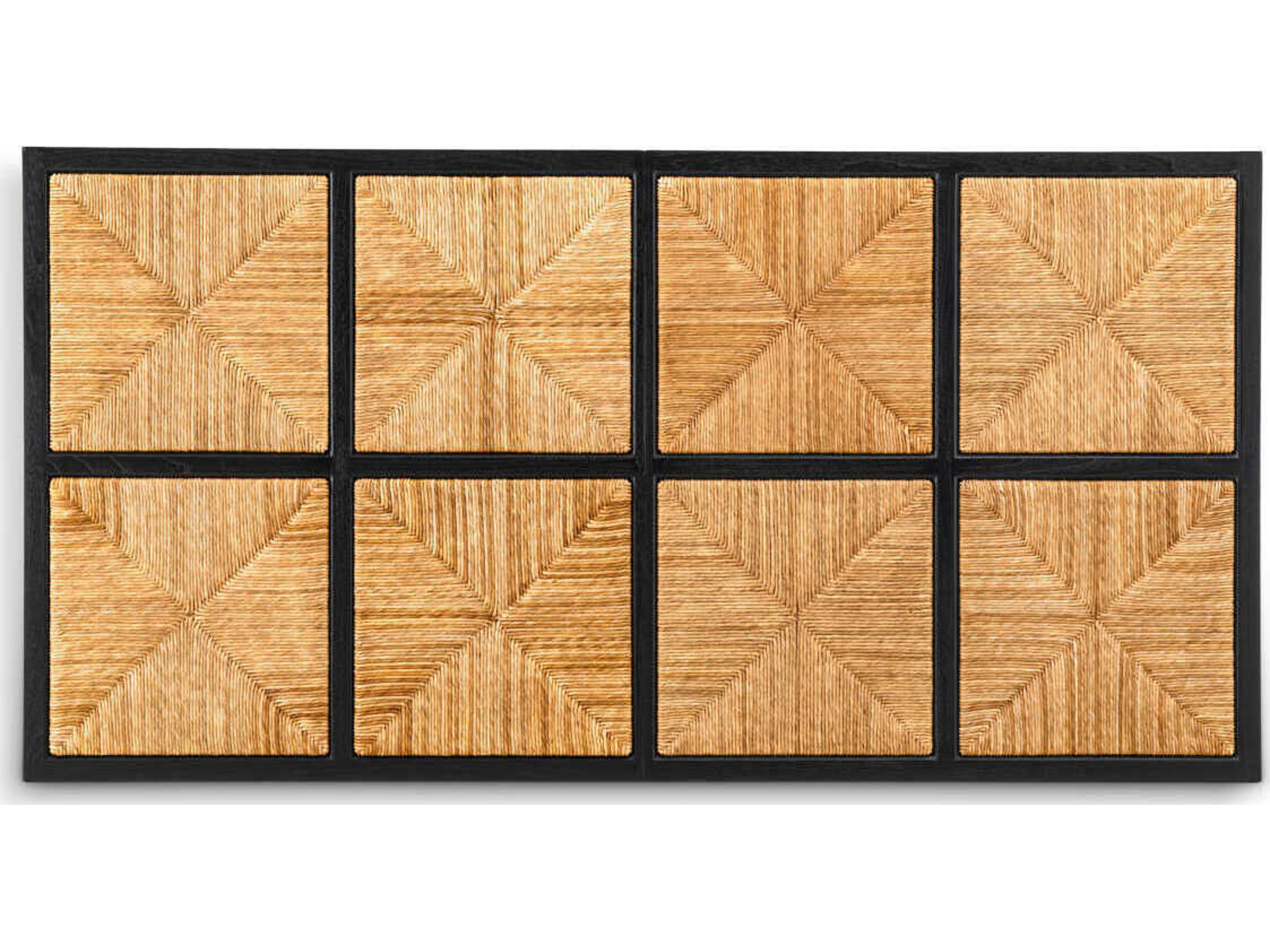 Eichholtz Aruba Classic Black Natural Seagrass Headboard