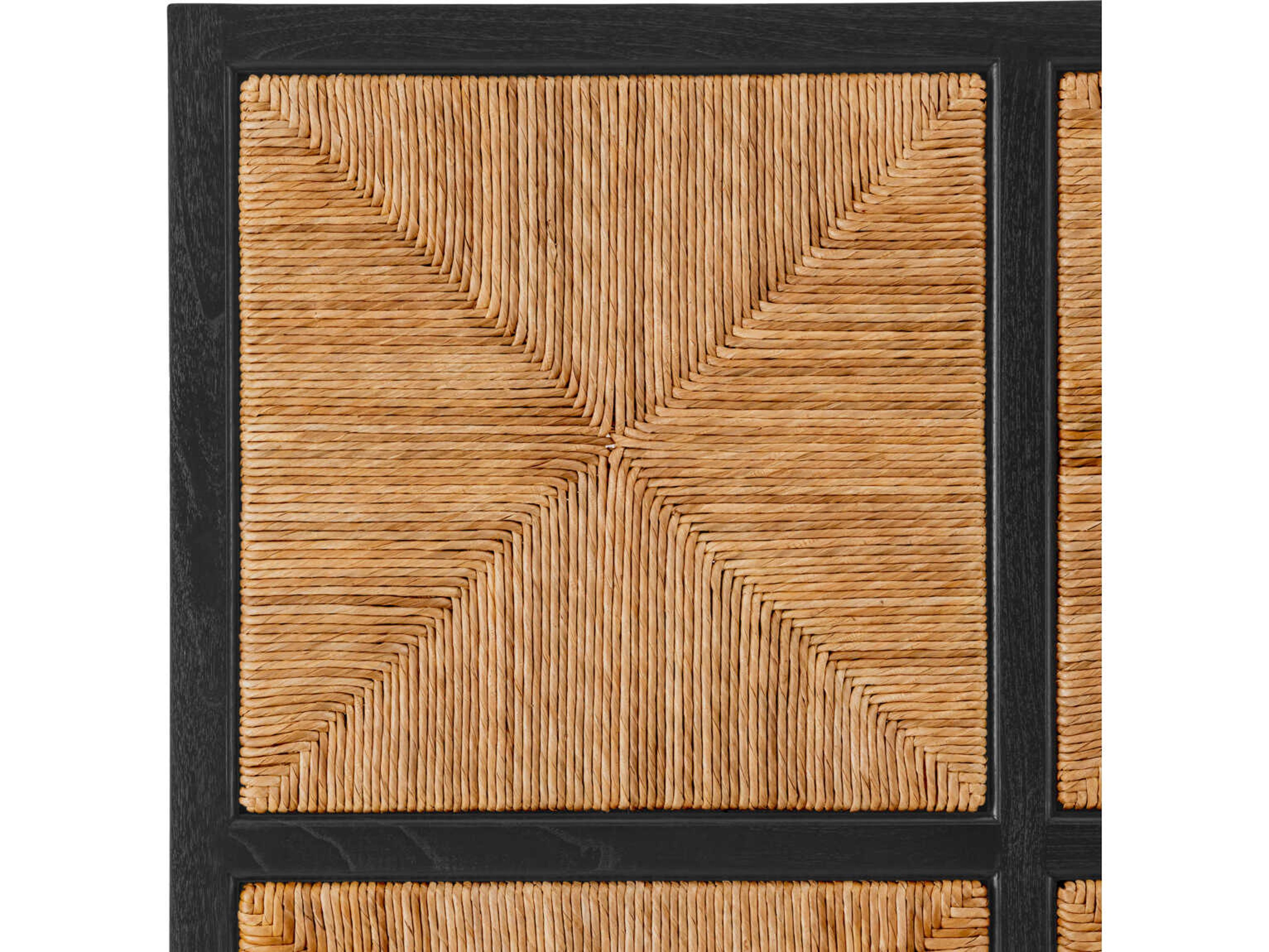 Eichholtz Aruba Classic Black Natural Seagrass Headboard