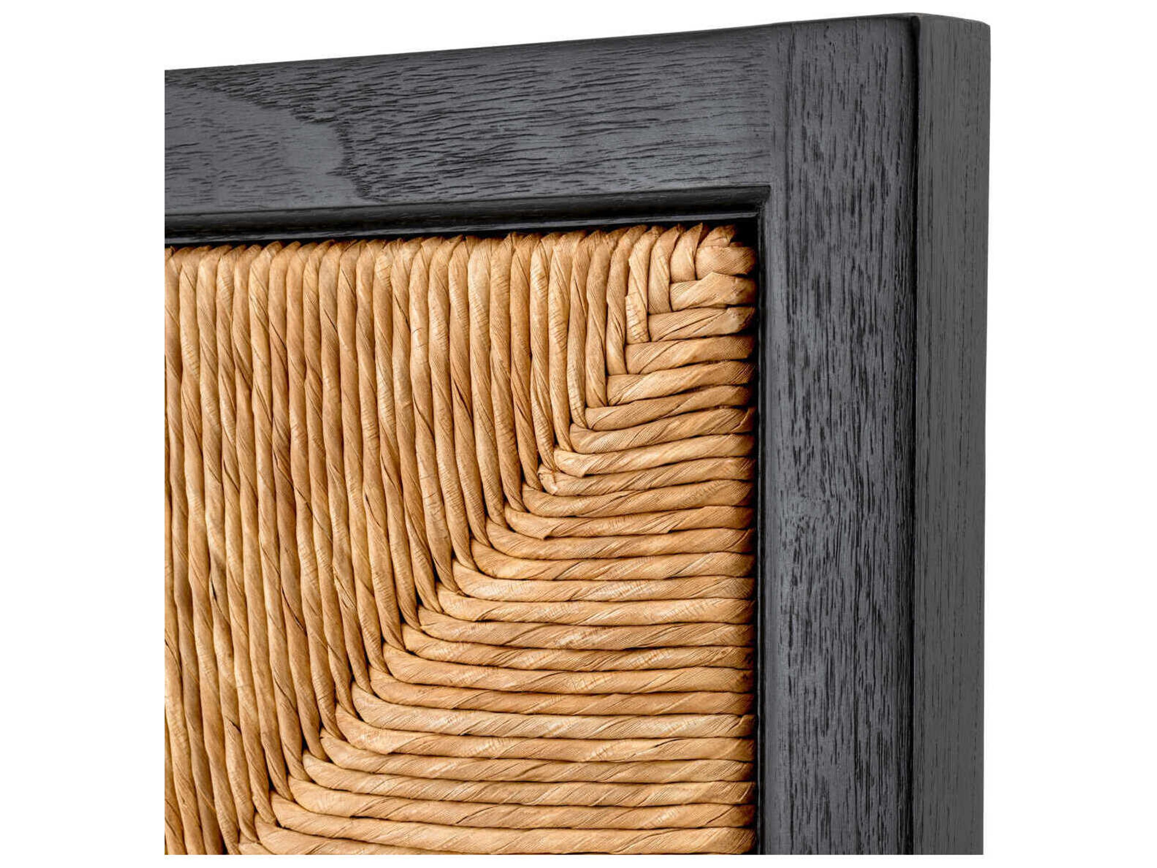 Eichholtz Aruba Classic Black Natural Seagrass Headboard