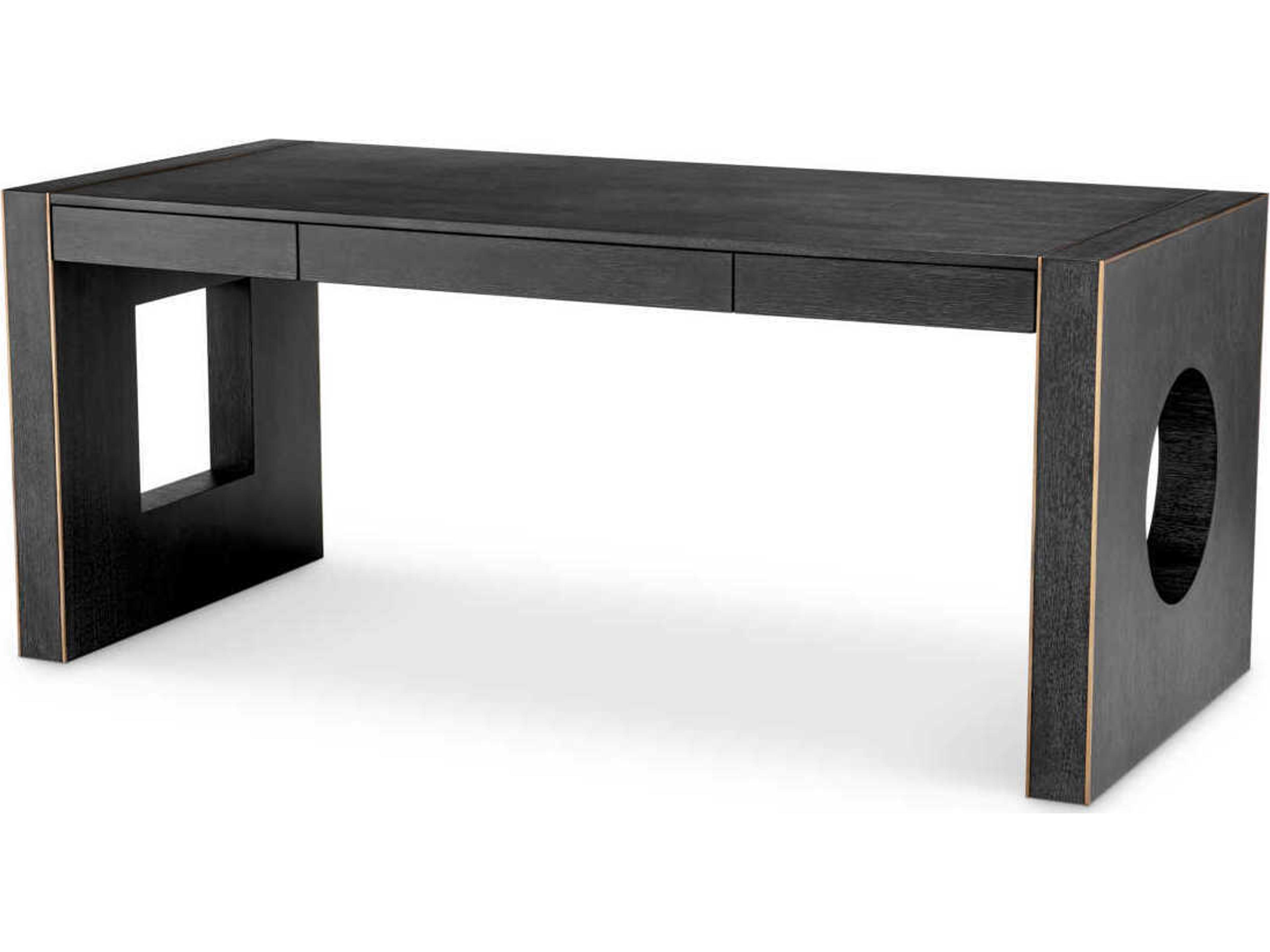 Rovigo Desk in Charcoal Grey Oak Veneer