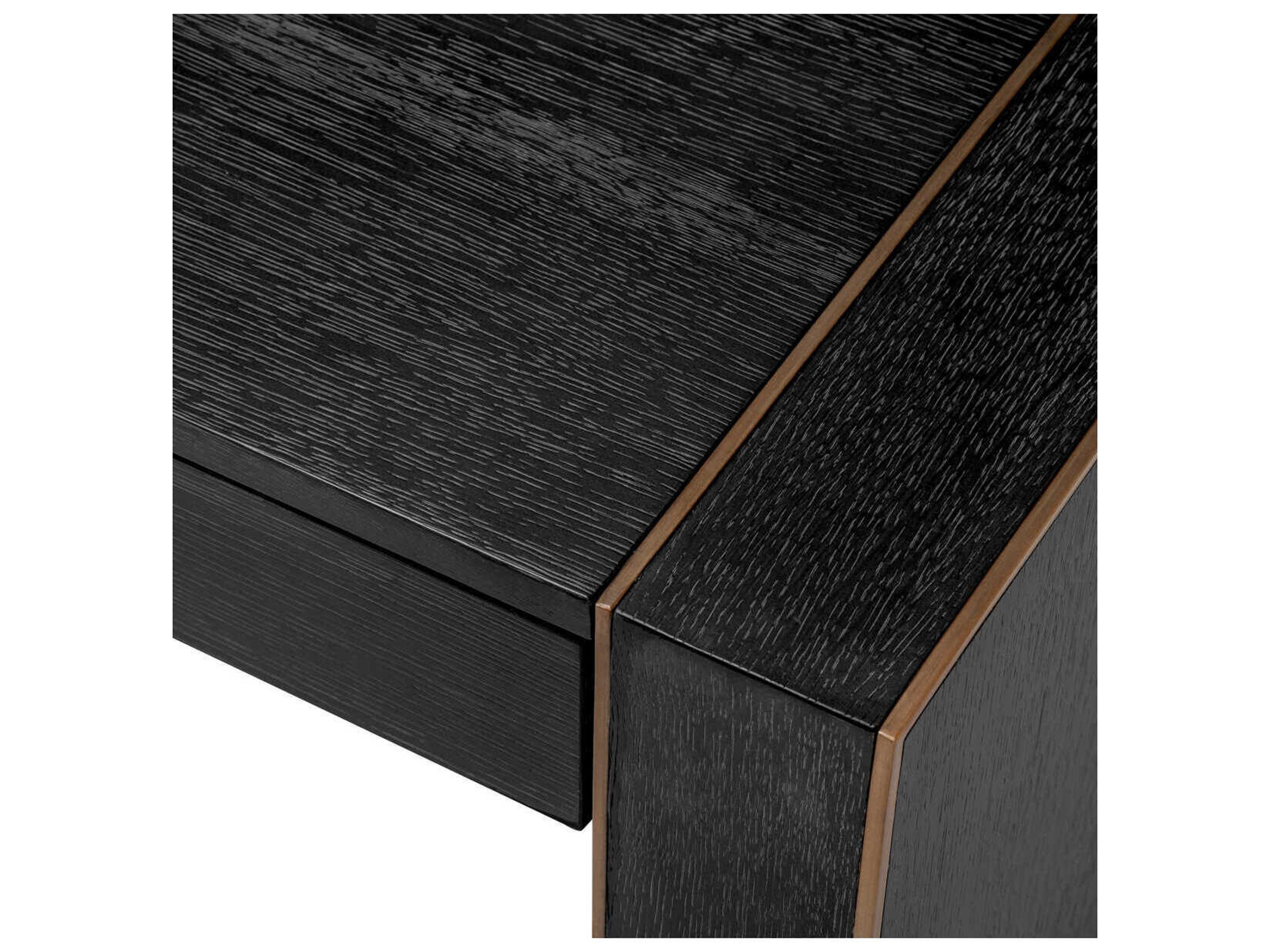 Eichholtz Rovigo Charcoal Grey Oak Veneer Desk