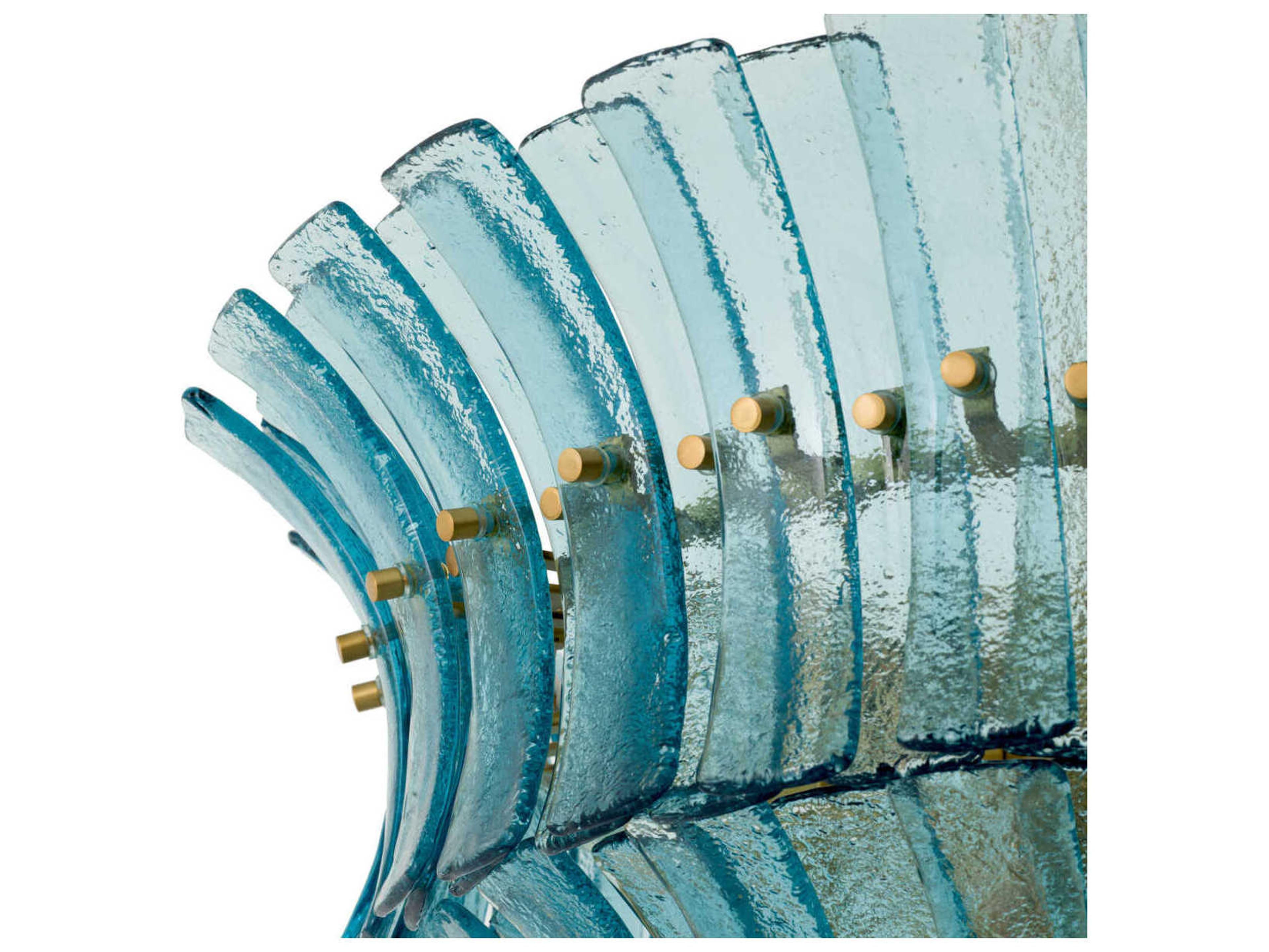 Eichholtz Toscano Blue Glass Chandelier