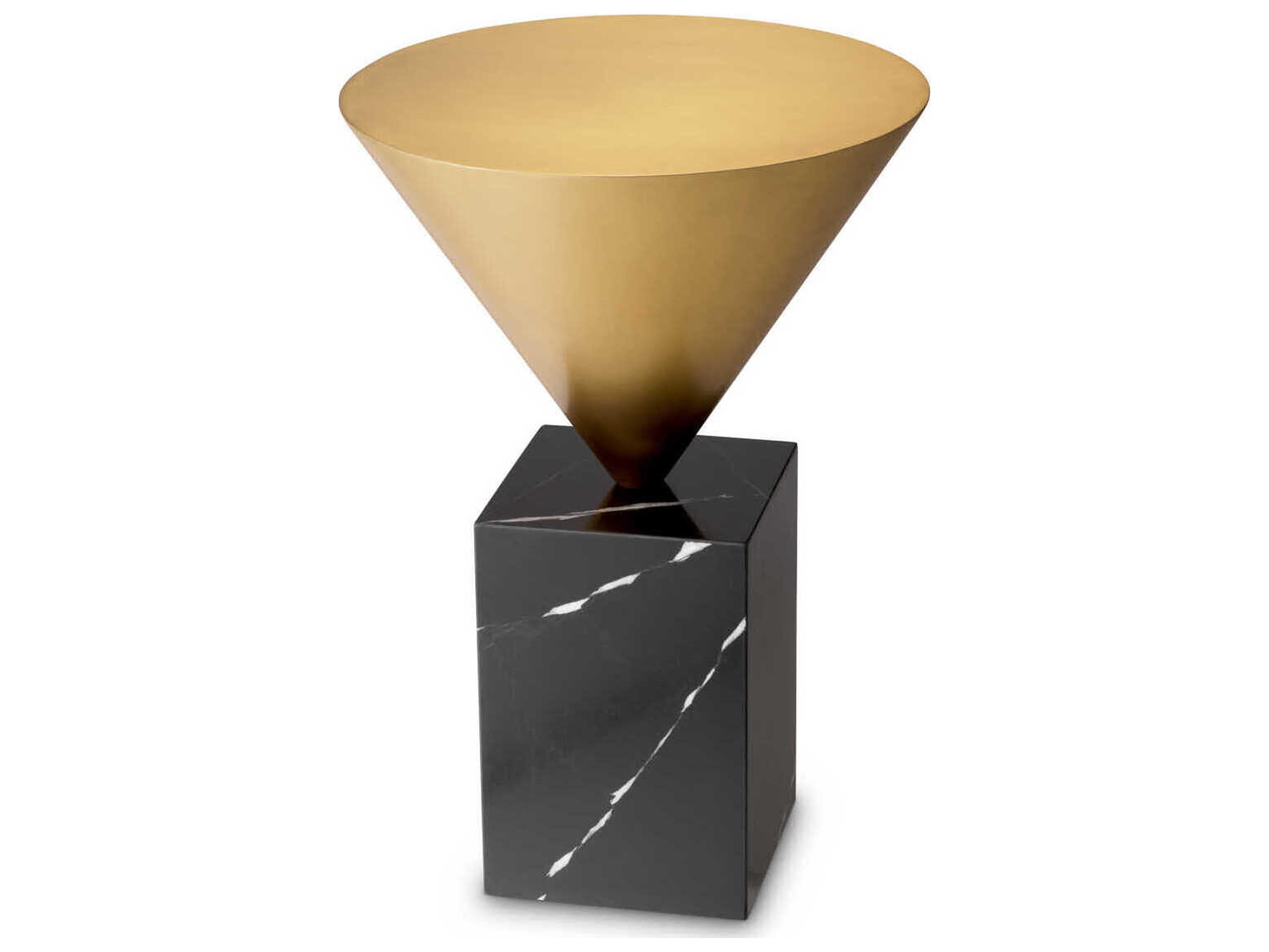 Eichholtz Nota Black Marble Side Table