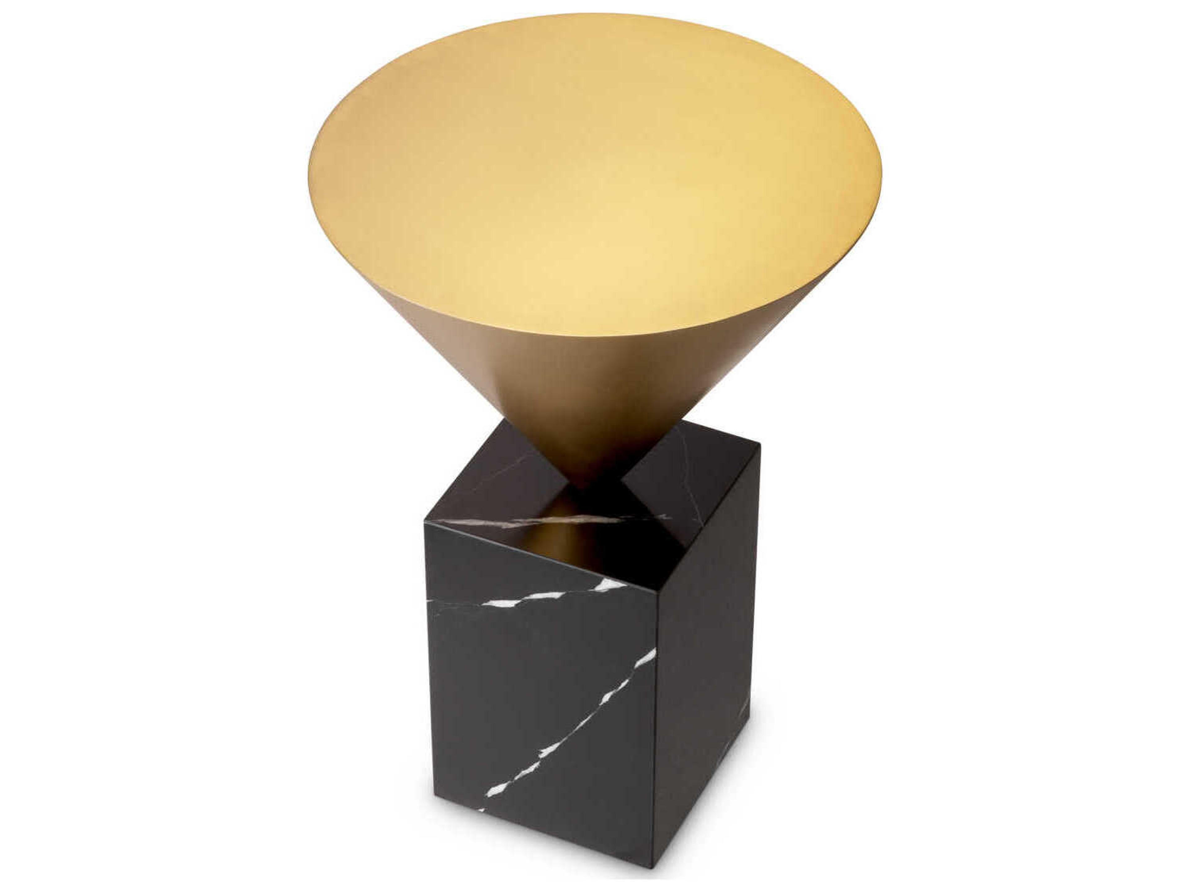 Eichholtz Nota Black Marble Side Table