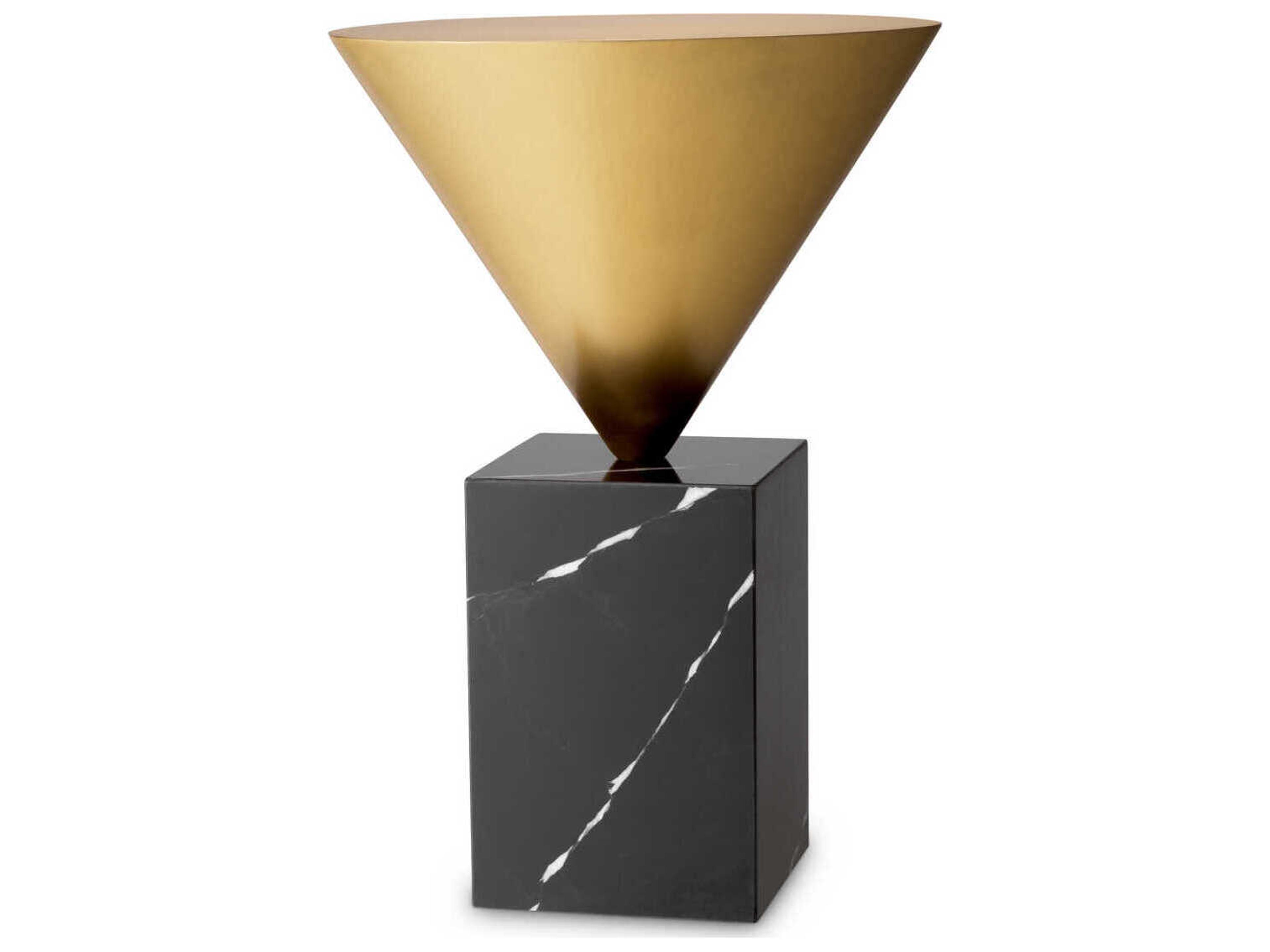 Eichholtz Nota Black Marble Side Table