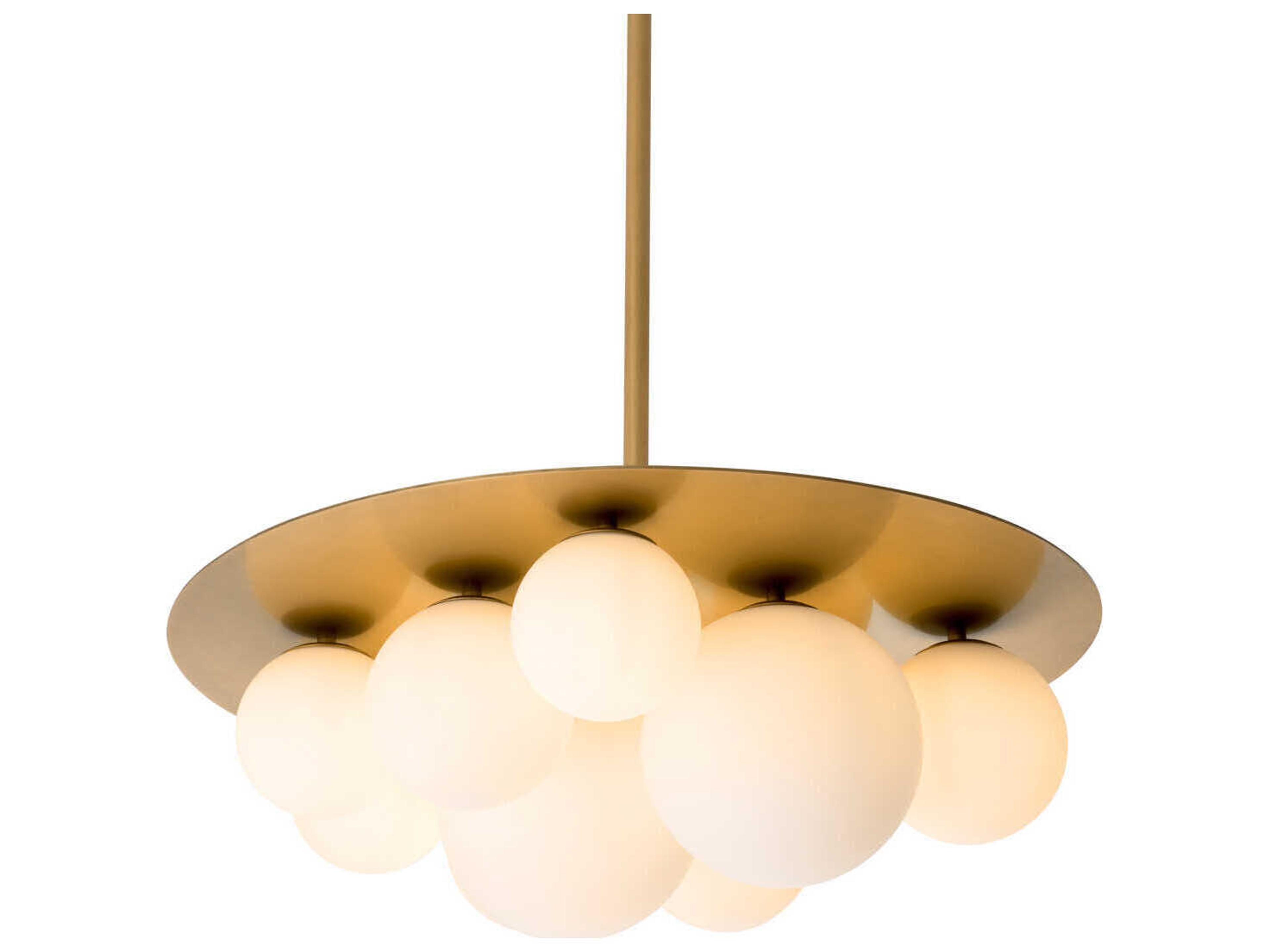 Orsini White Glass Chandelier