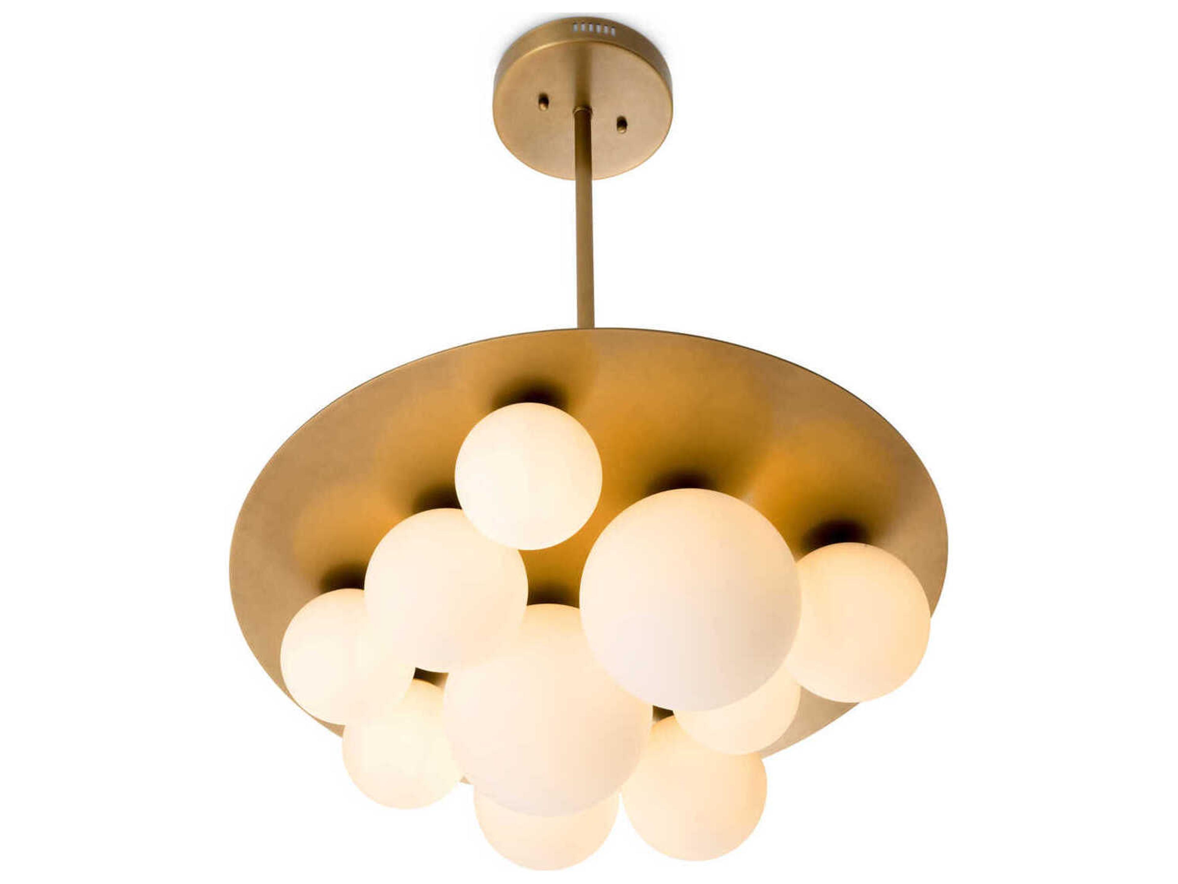 Eichholtz Orsini White Glass Chandelier