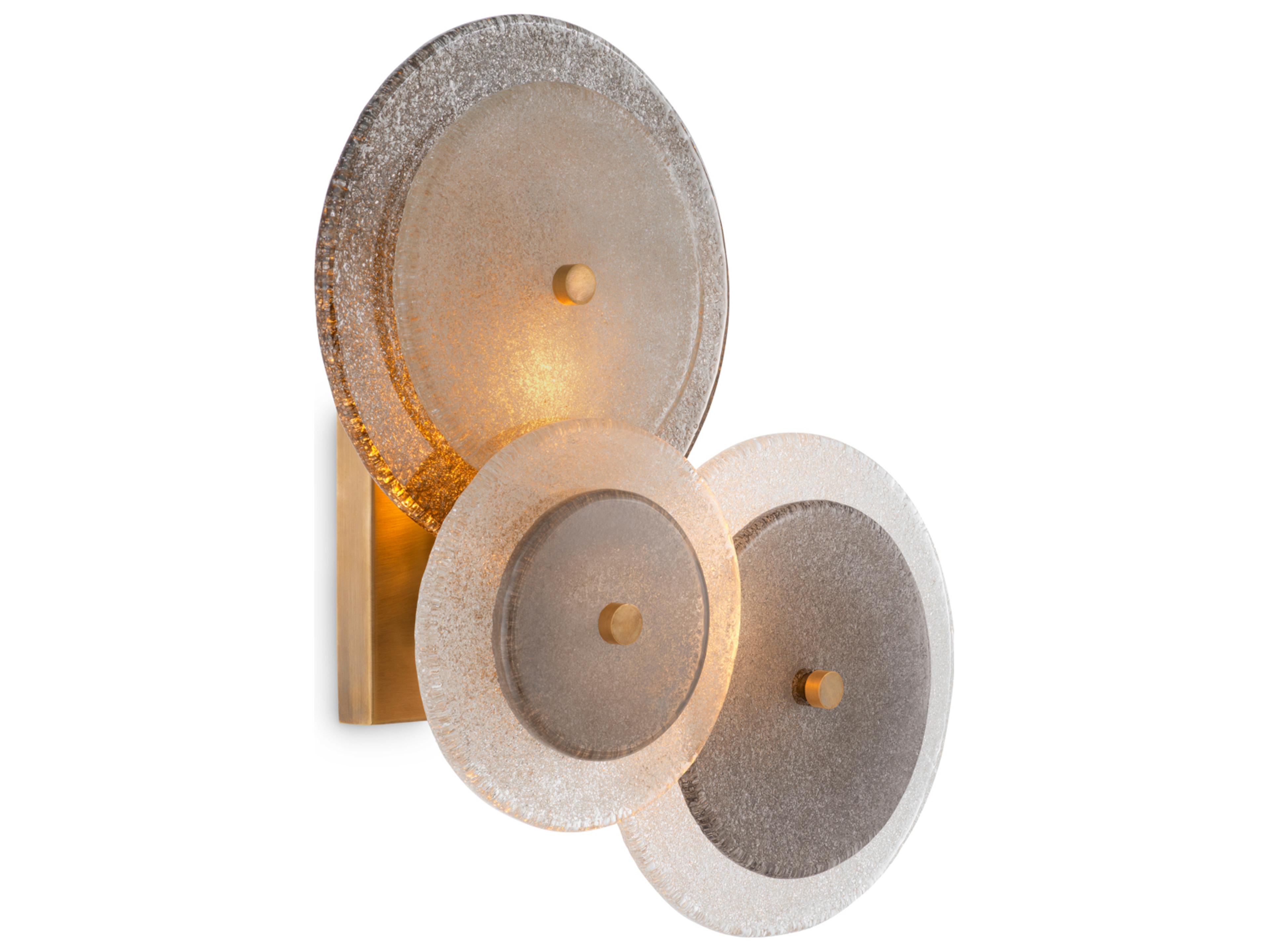 Vintage Brass X Handmade Glass Wall Sconce