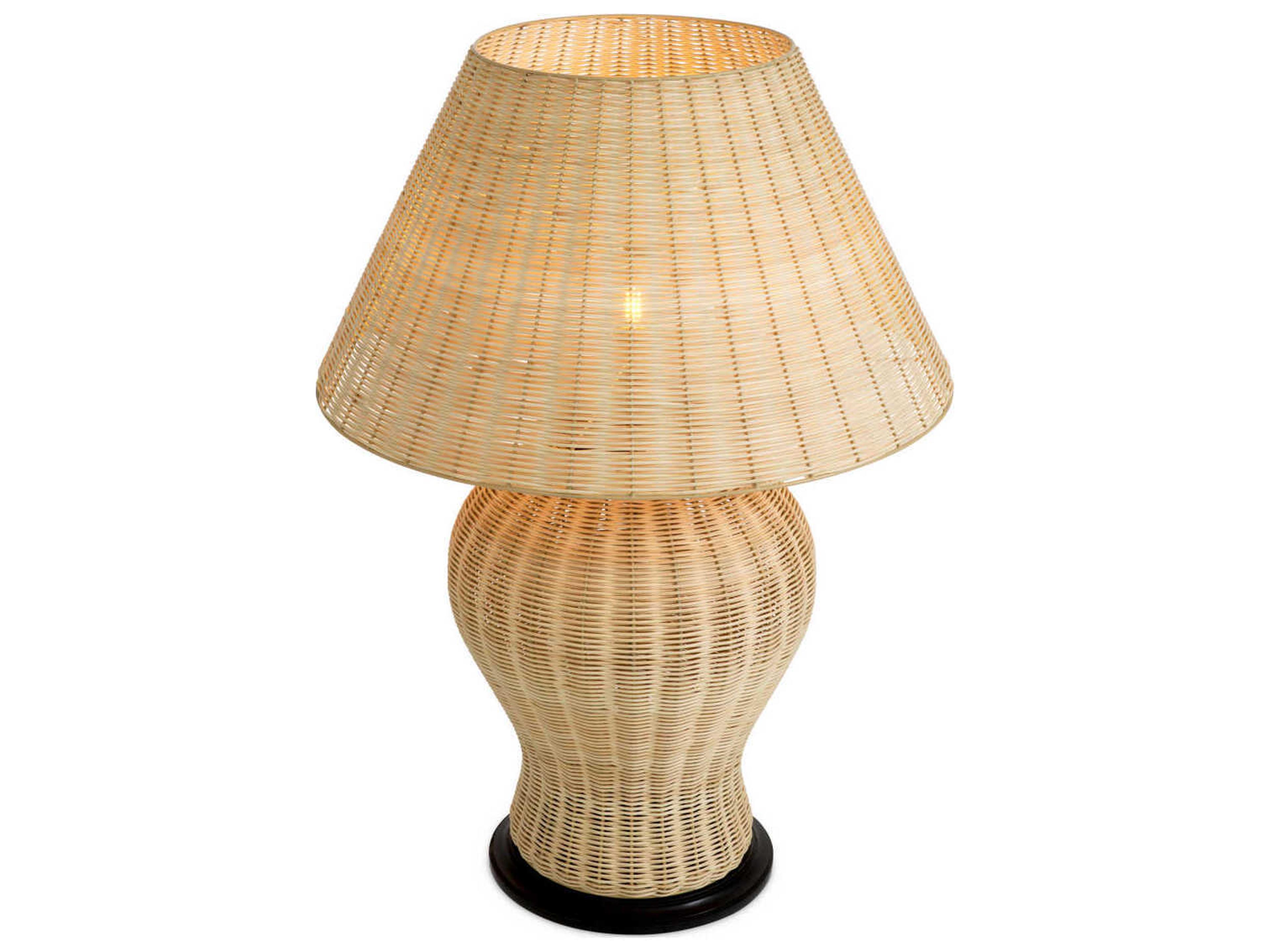 Eichholtz Dupoint Natural Rattan Incl Shade Table Lamp