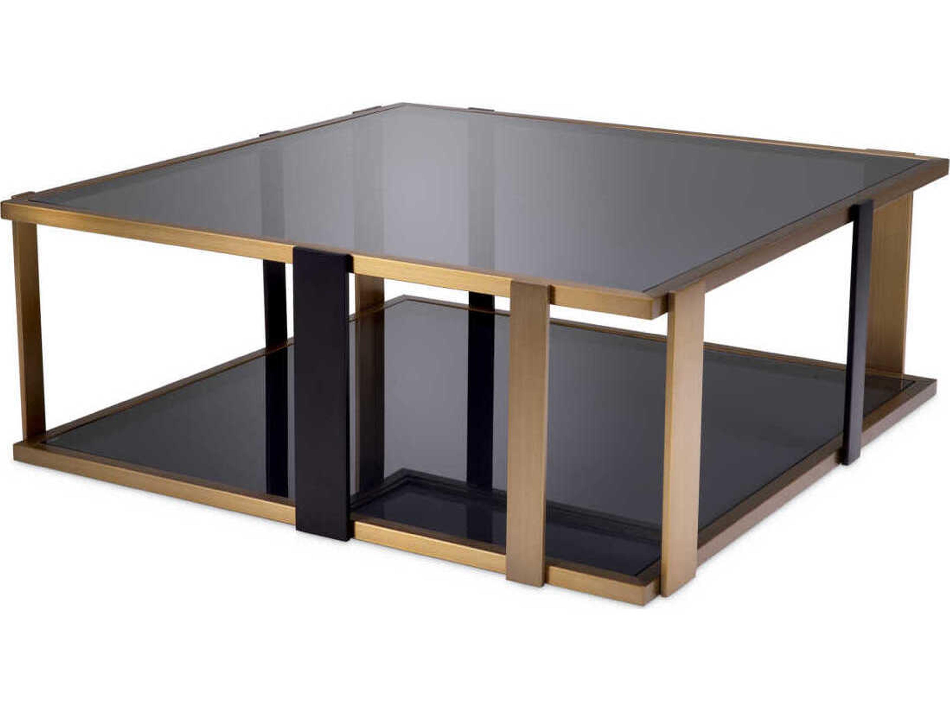 Clio Brushed Brass Coffee Table