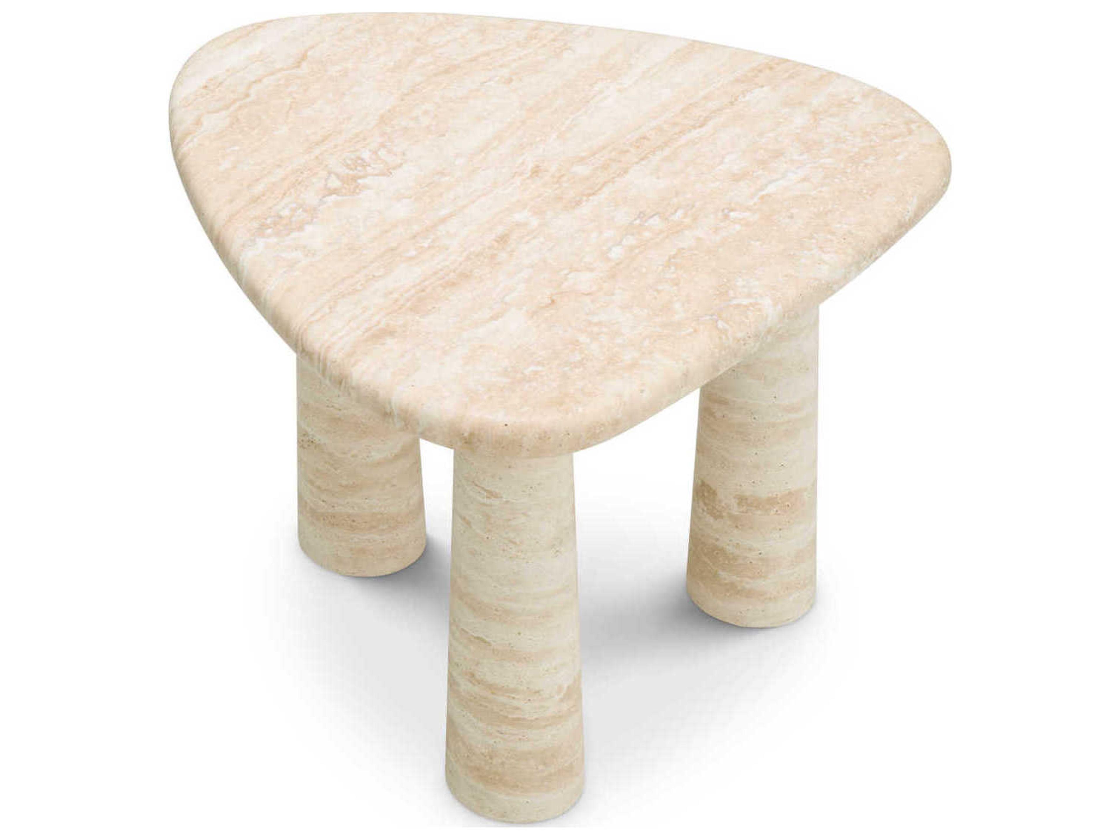 Eichholtz Larino S Travertine Side Table