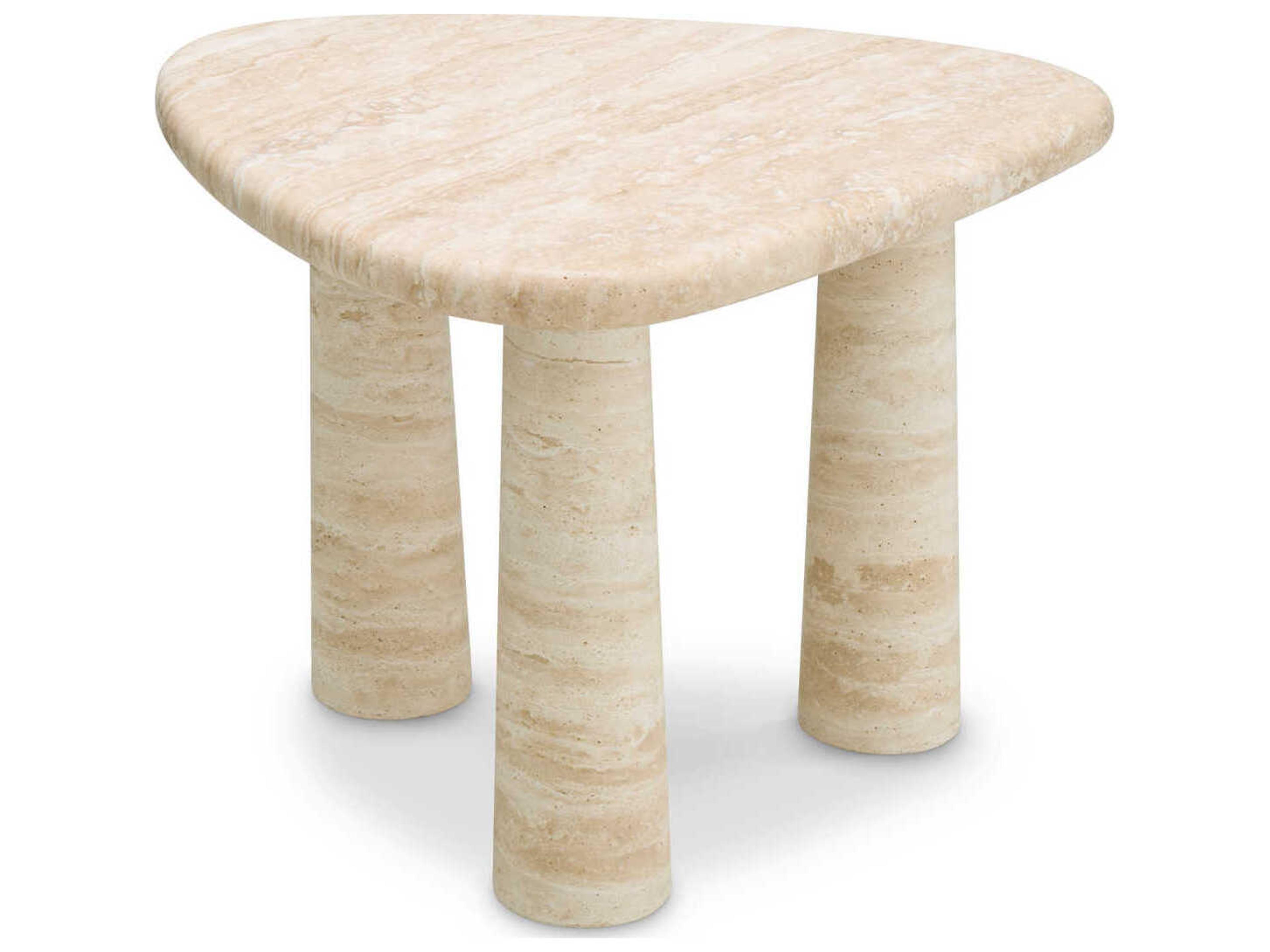 Eichholtz Larino S Travertine Side Table