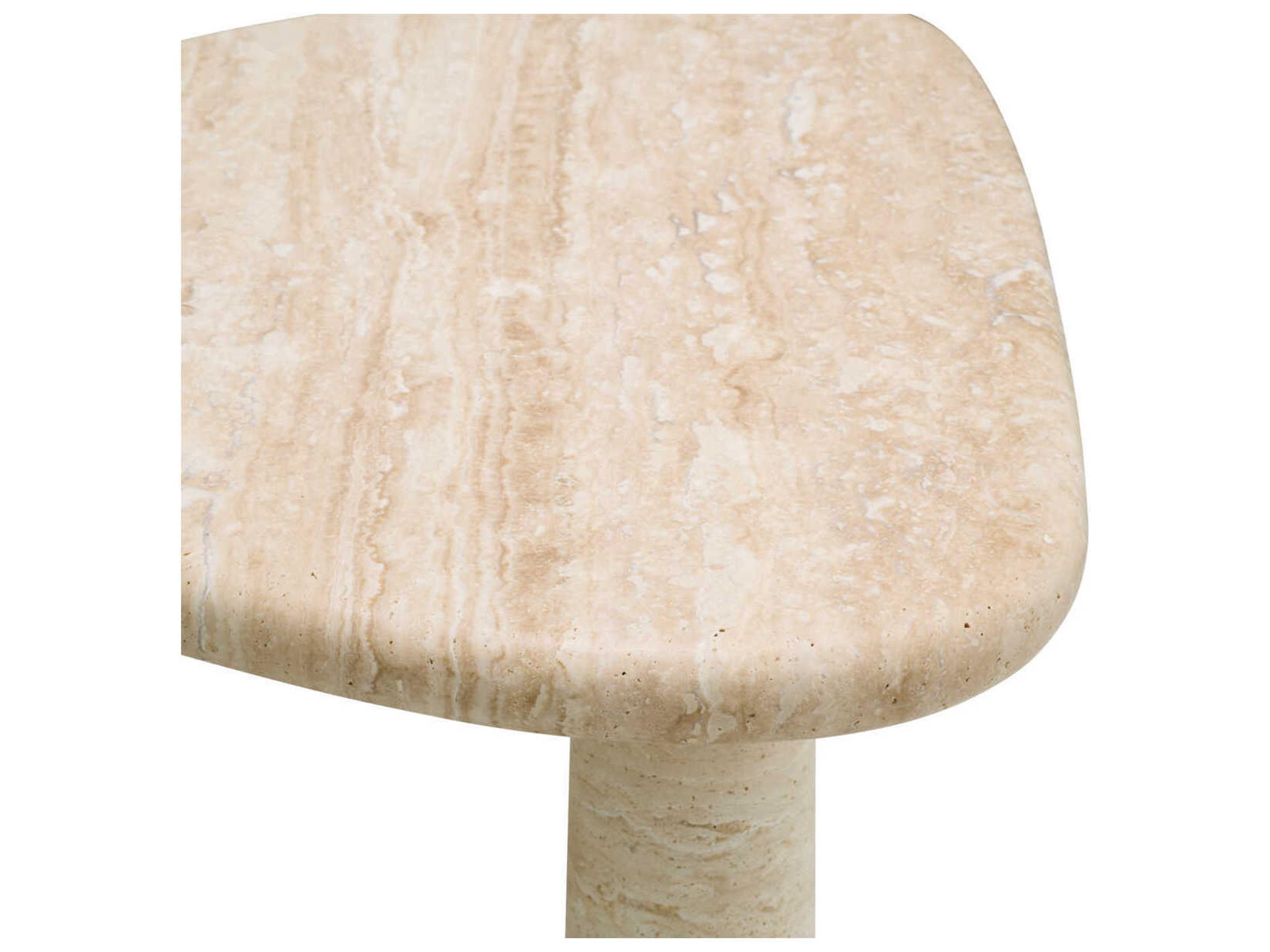 Eichholtz Larino S Travertine Side Table