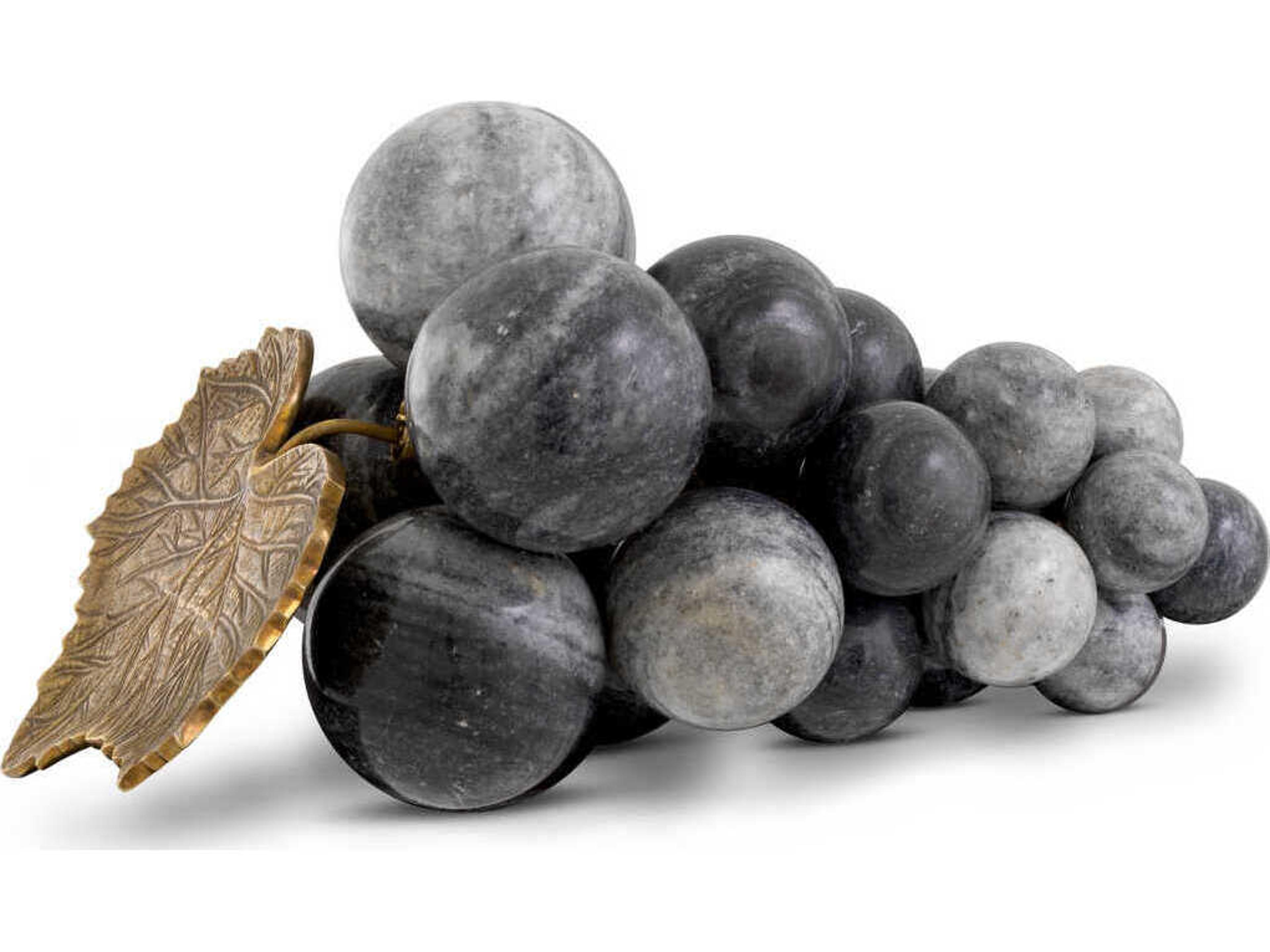 Vintage Grapes Grey Marble Object