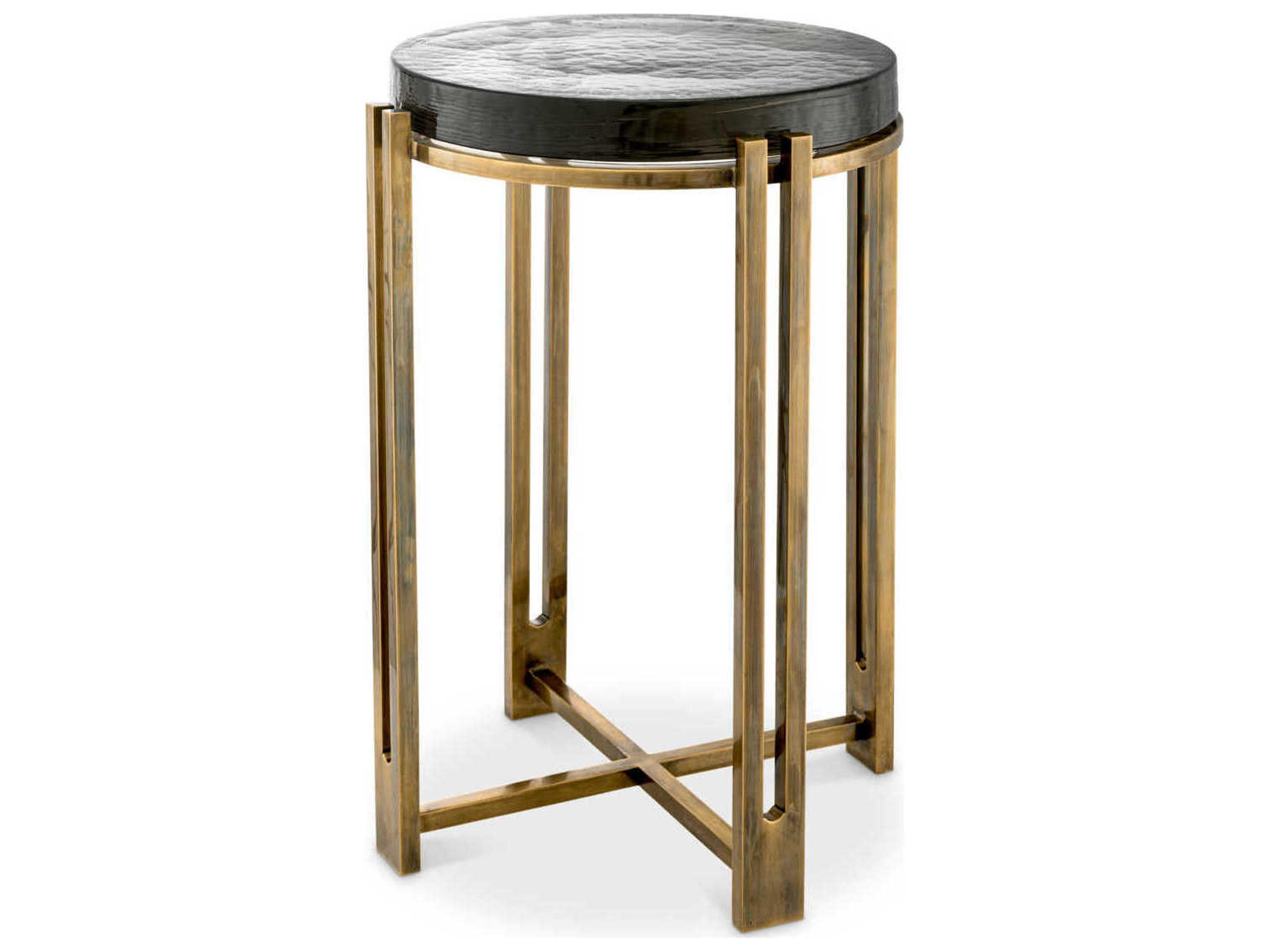 Claremont Side Table Vintage Brass