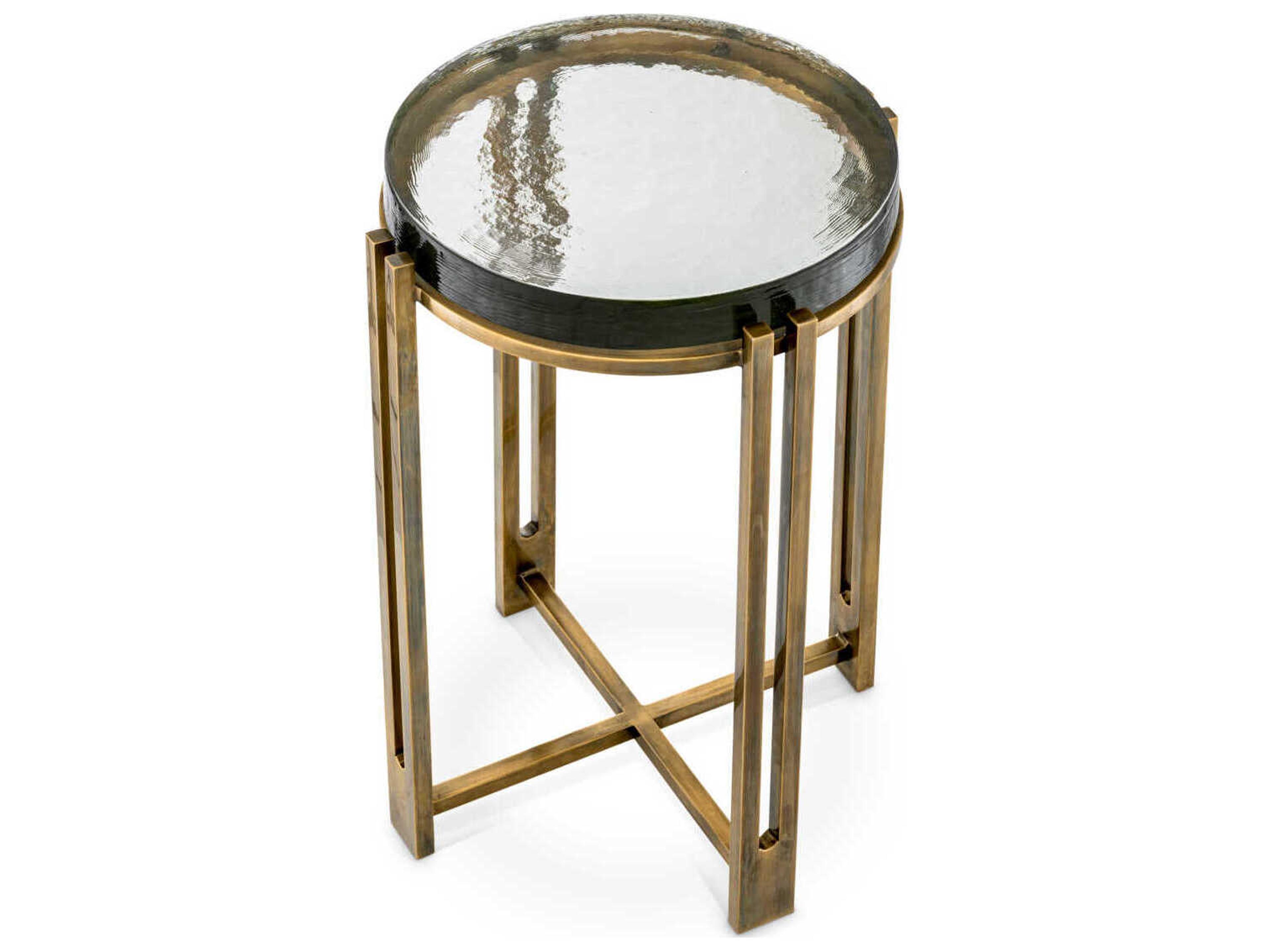 Eichholtz Claremont Vintage Brass Side Table