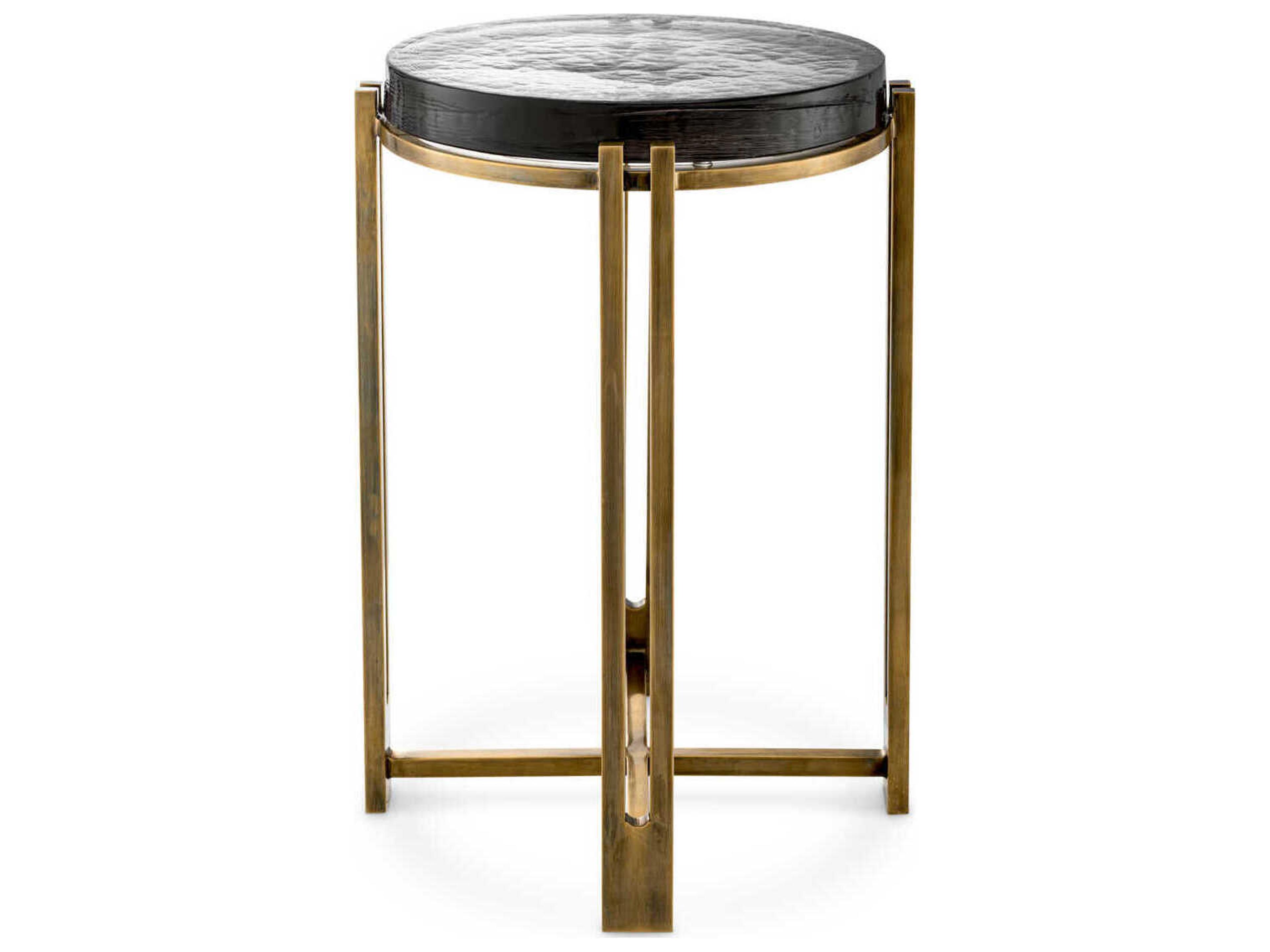 Eichholtz Claremont Vintage Brass Side Table