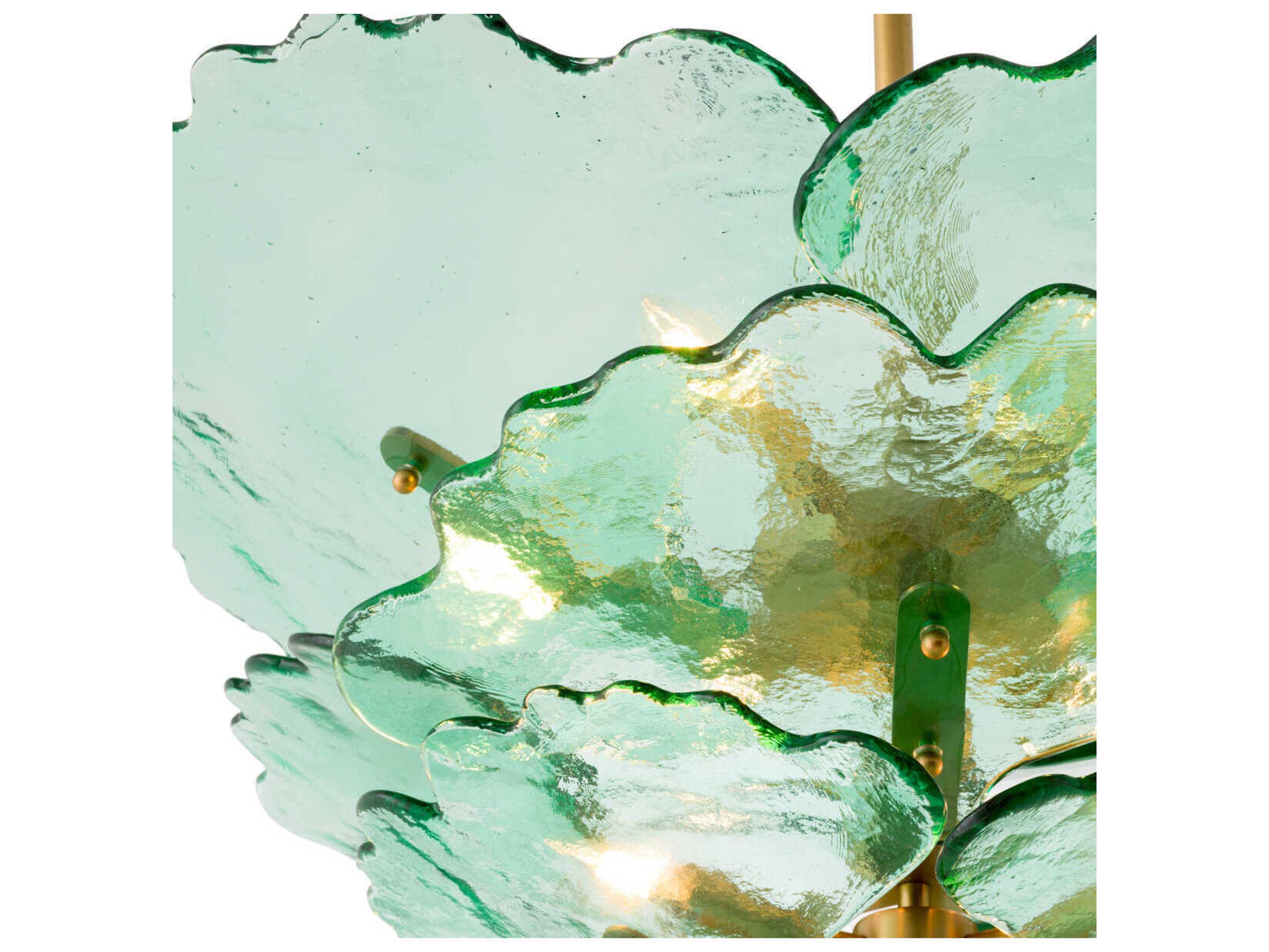 Eichholtz Florina Green Glass Chandelier