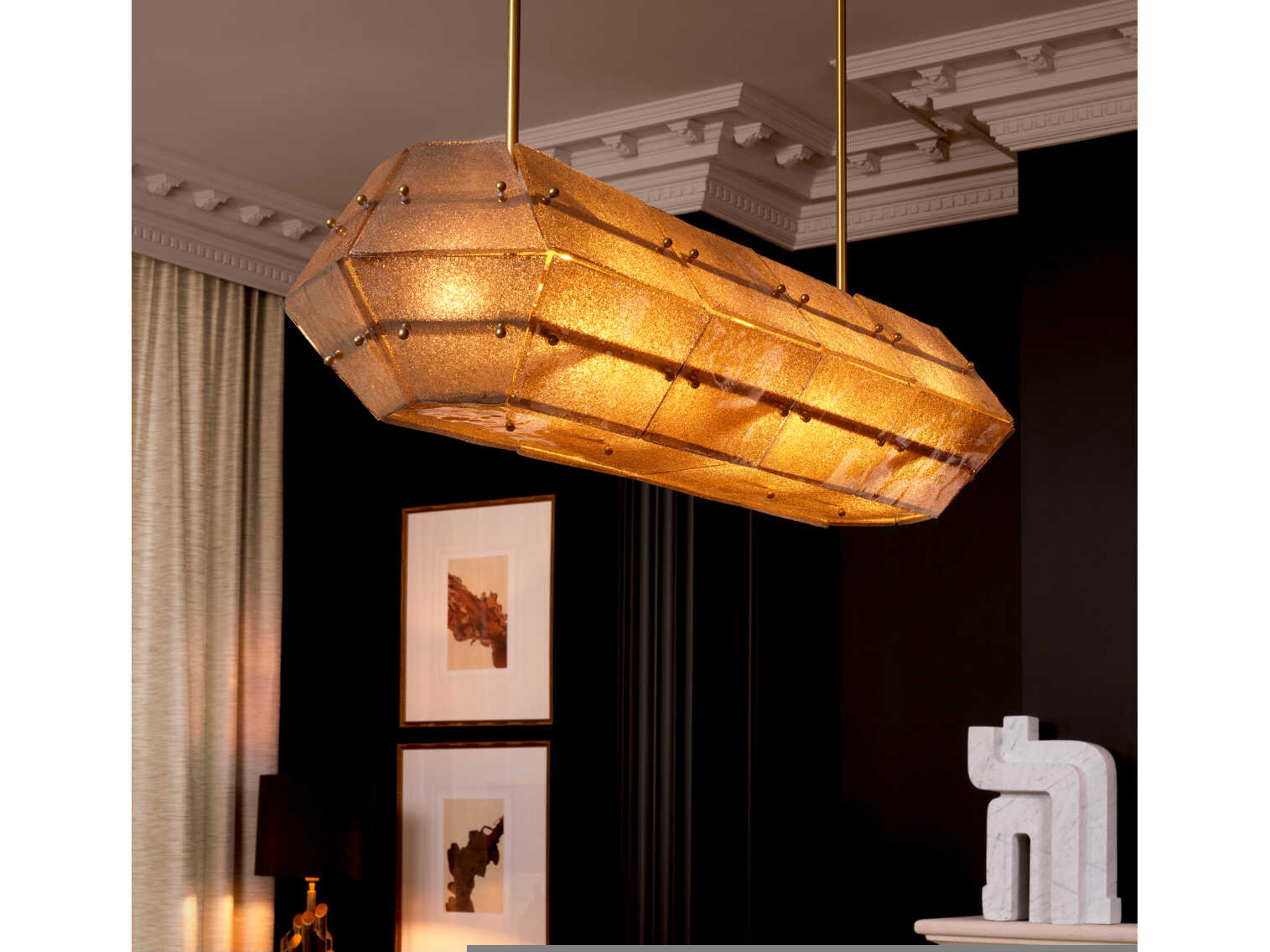 Eichholtz Ferrucci Antique Brass Chandelier