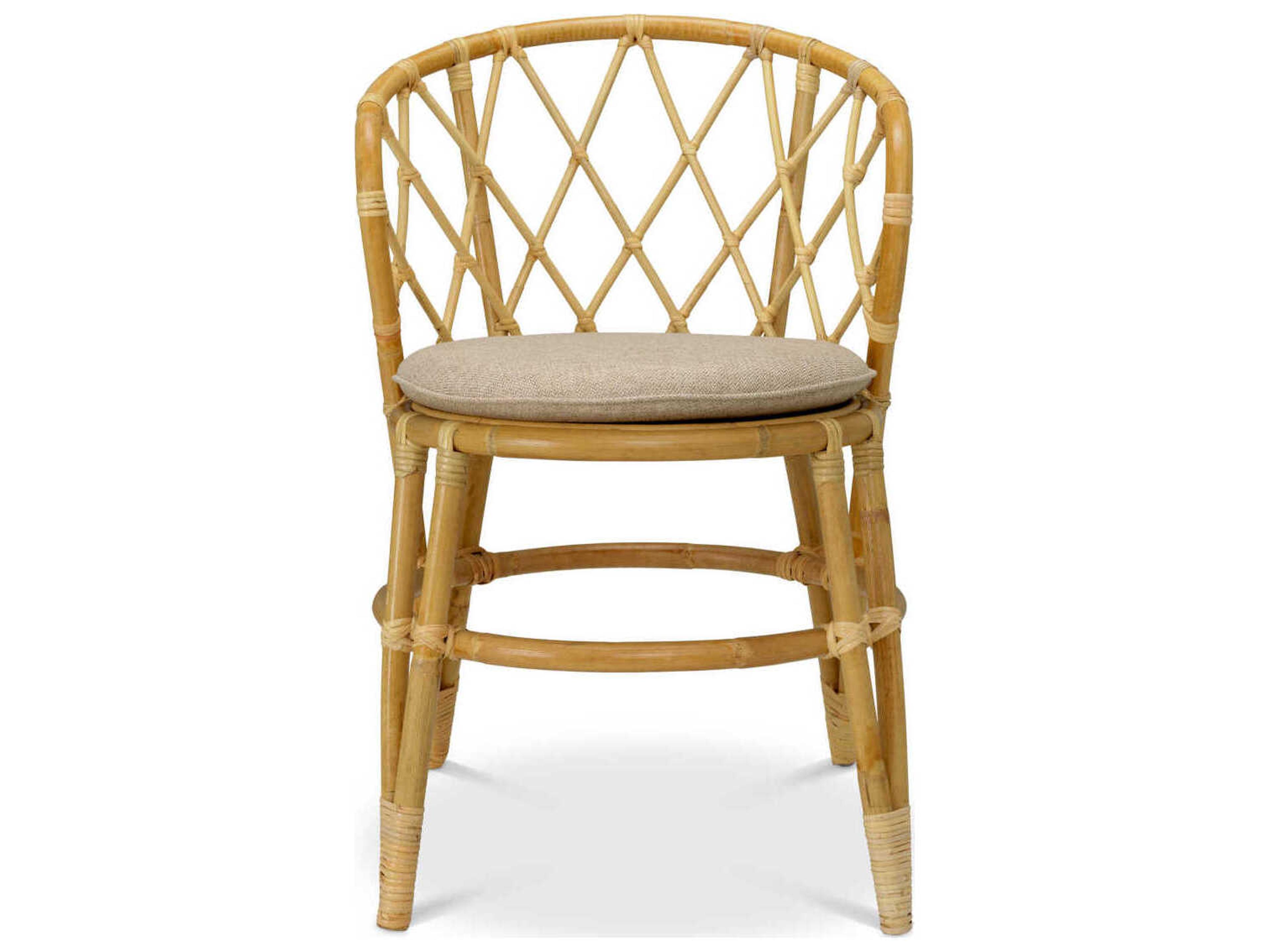 Eichholtz Alvaro Natural Rattan Incl Cushion Dining Chair