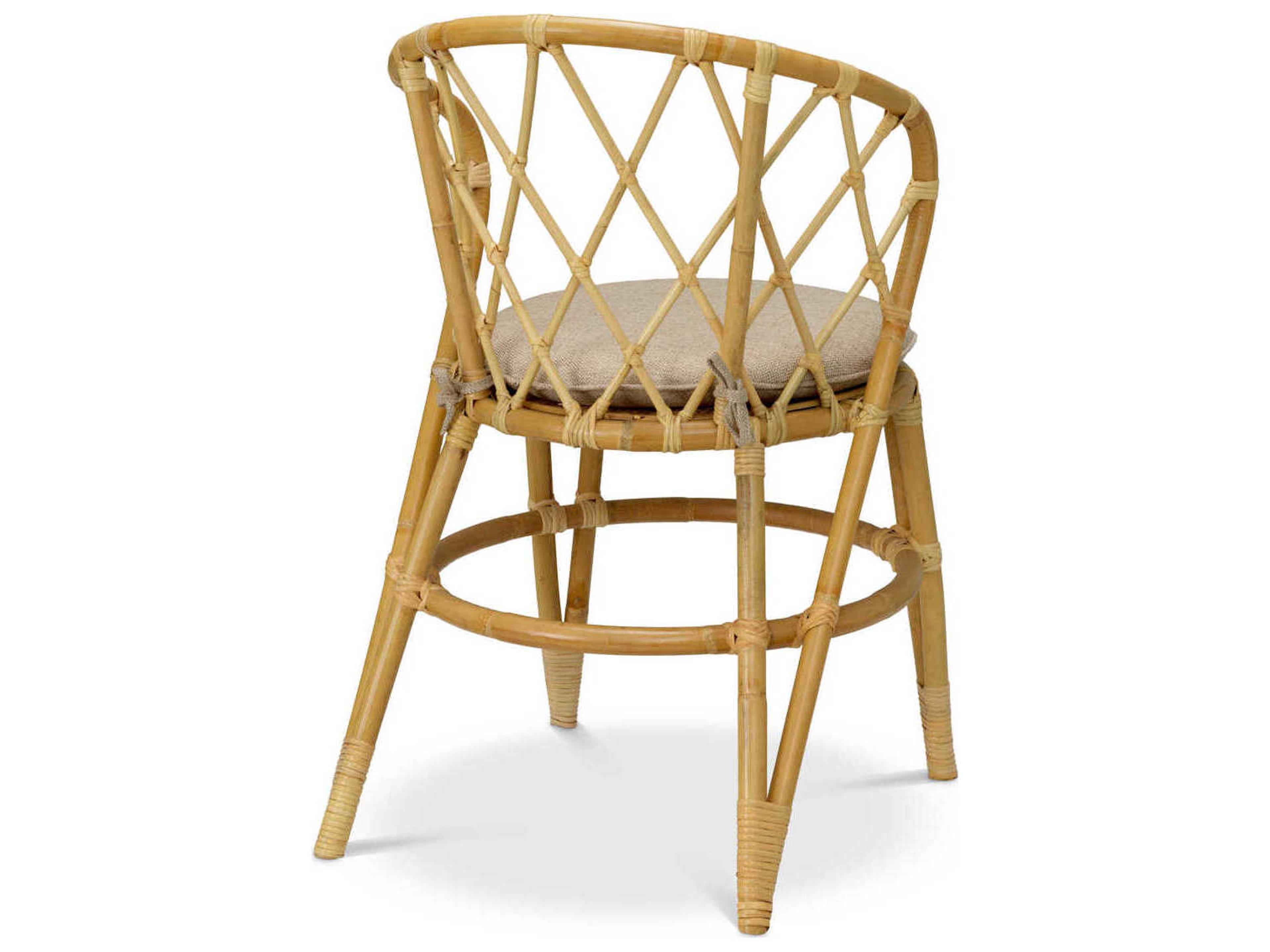 Eichholtz Alvaro Natural Rattan Incl Cushion Dining Chair
