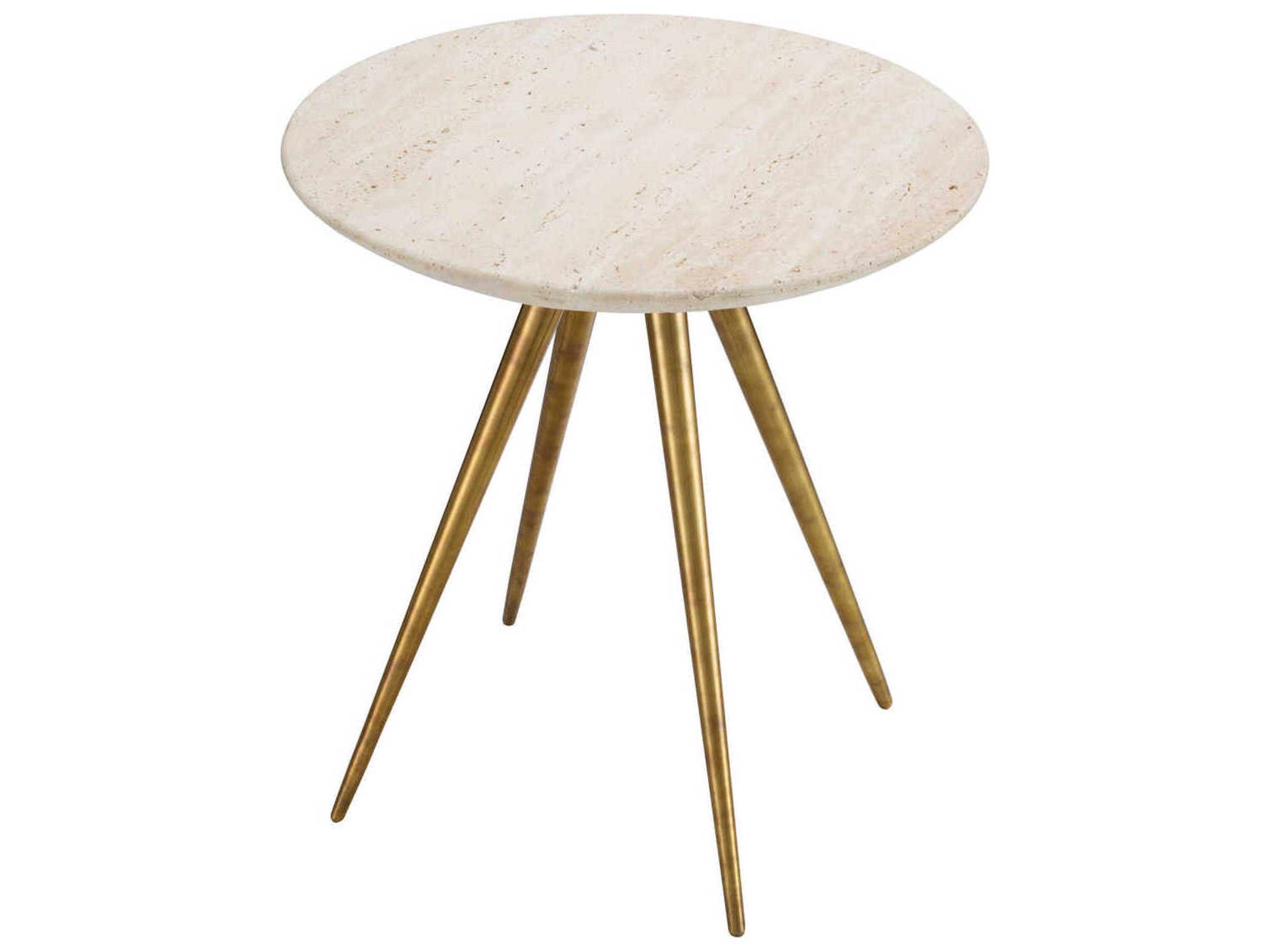 Eichholtz Ranco Travertine Side Table