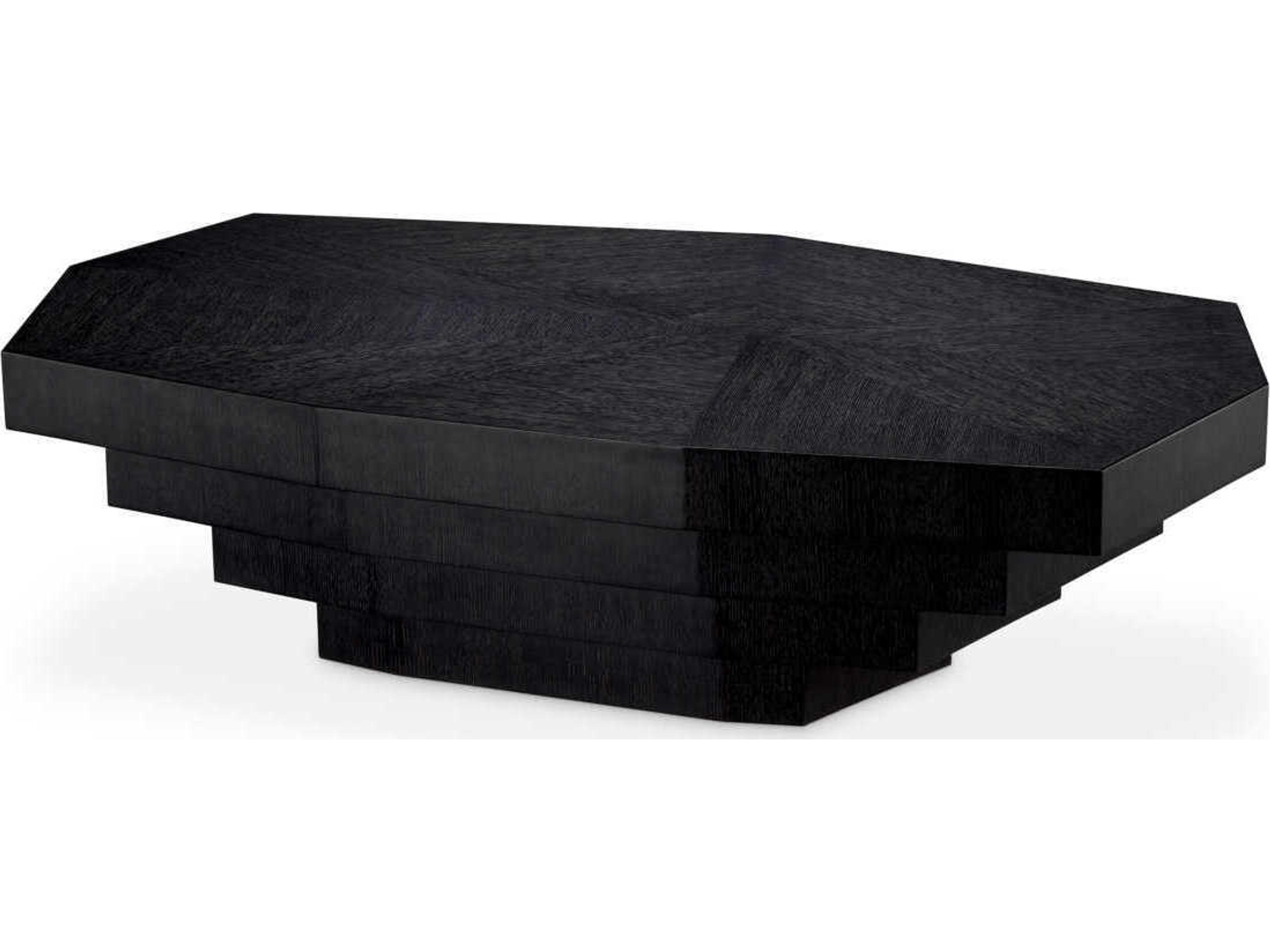 Eichholtz Vezio Charcoal Grey Oak Veneer Coffee Table
