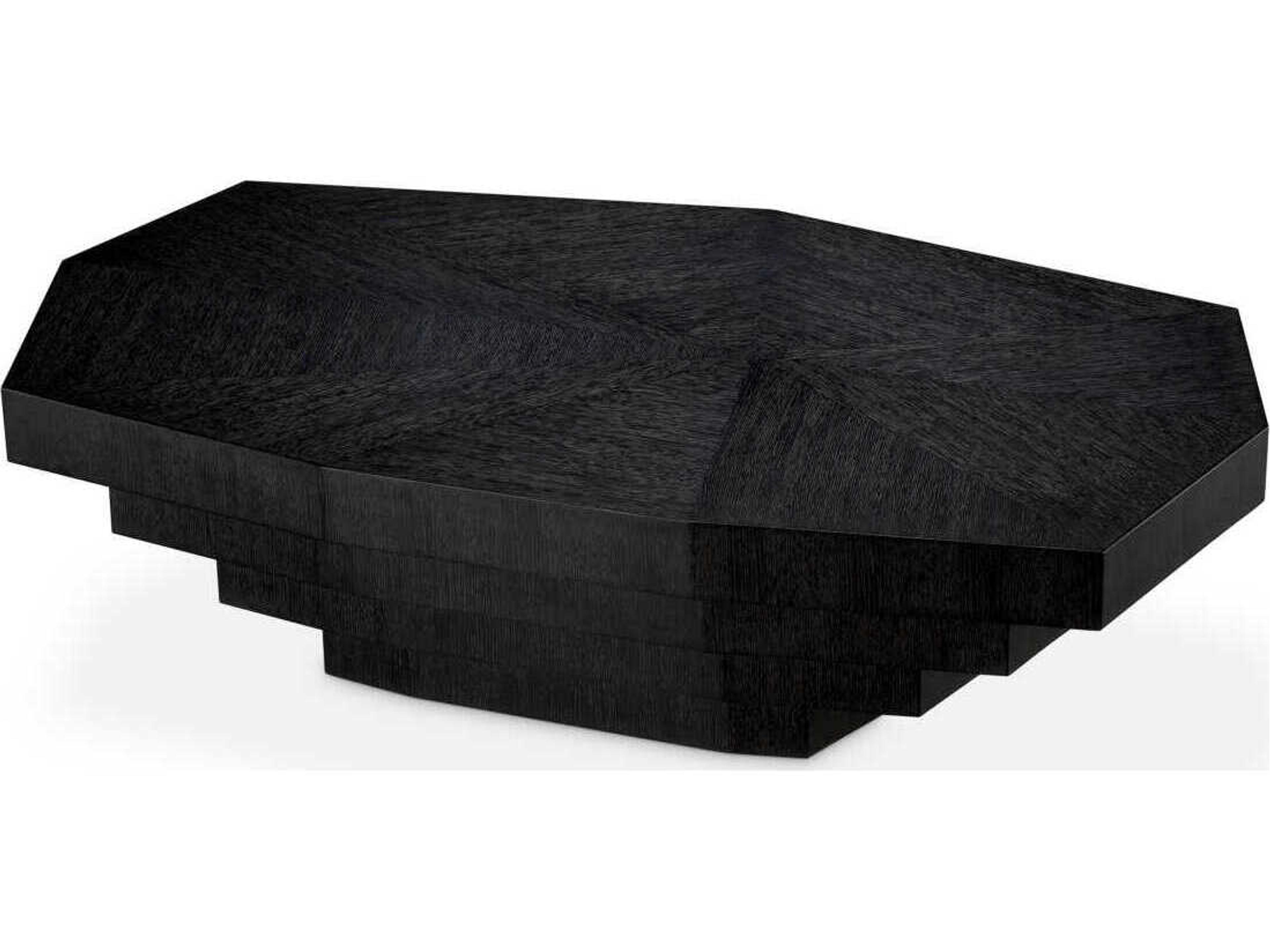 Eichholtz Vezio Charcoal Grey Oak Veneer Coffee Table