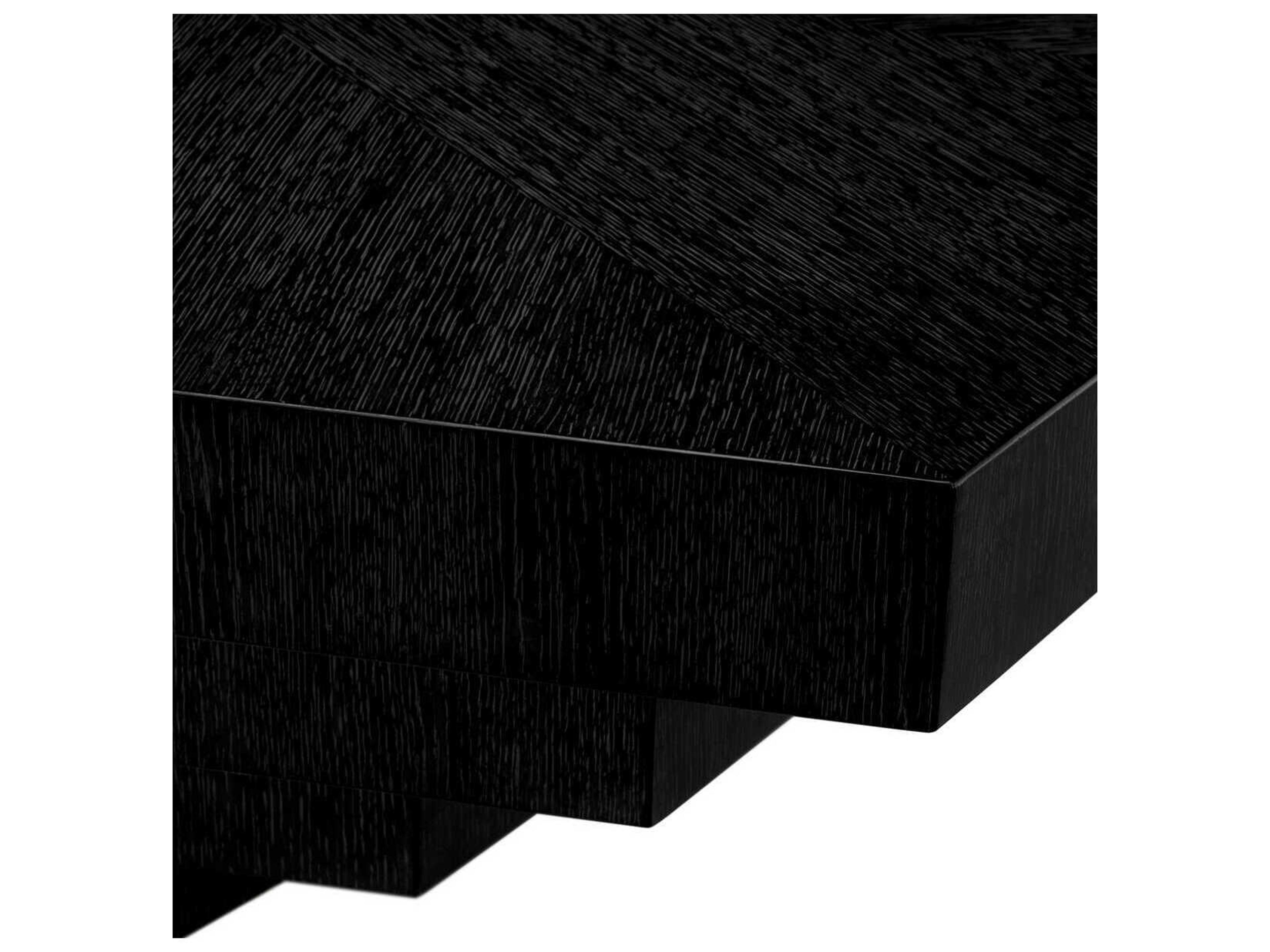 Eichholtz Vezio Charcoal Grey Oak Veneer Coffee Table
