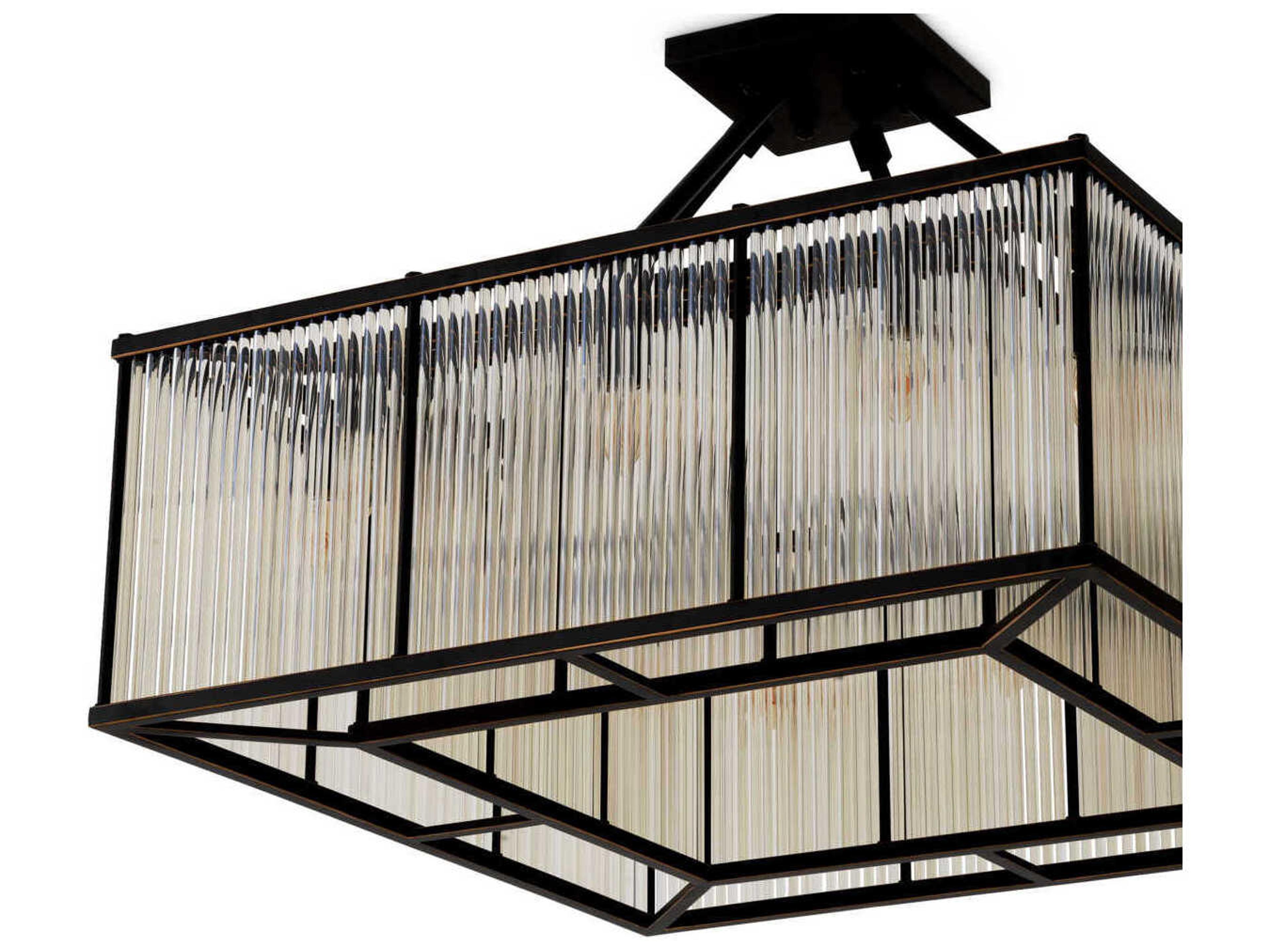 Eichholtz Bernardi Square Bronze Highlight Ceiling Lamp