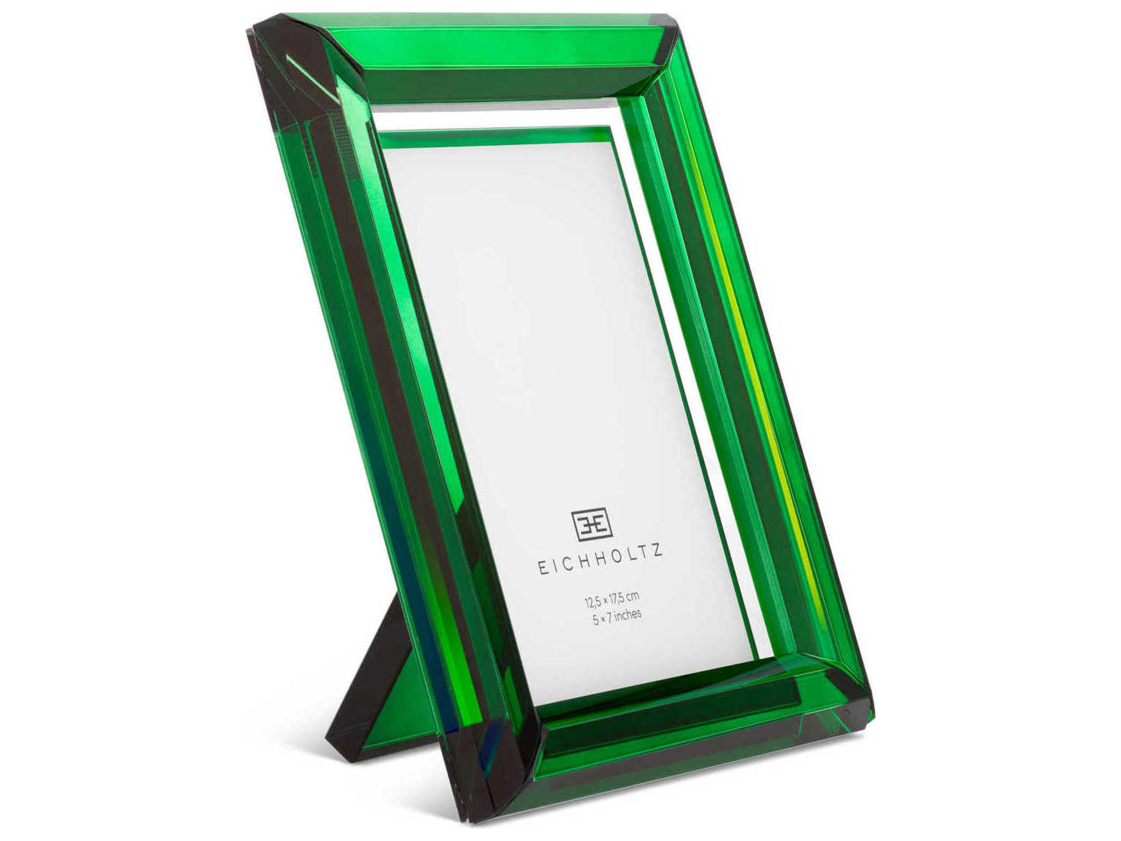 Eichholtz Theory L Green Crystal Glass Set of 2 Picture Frame