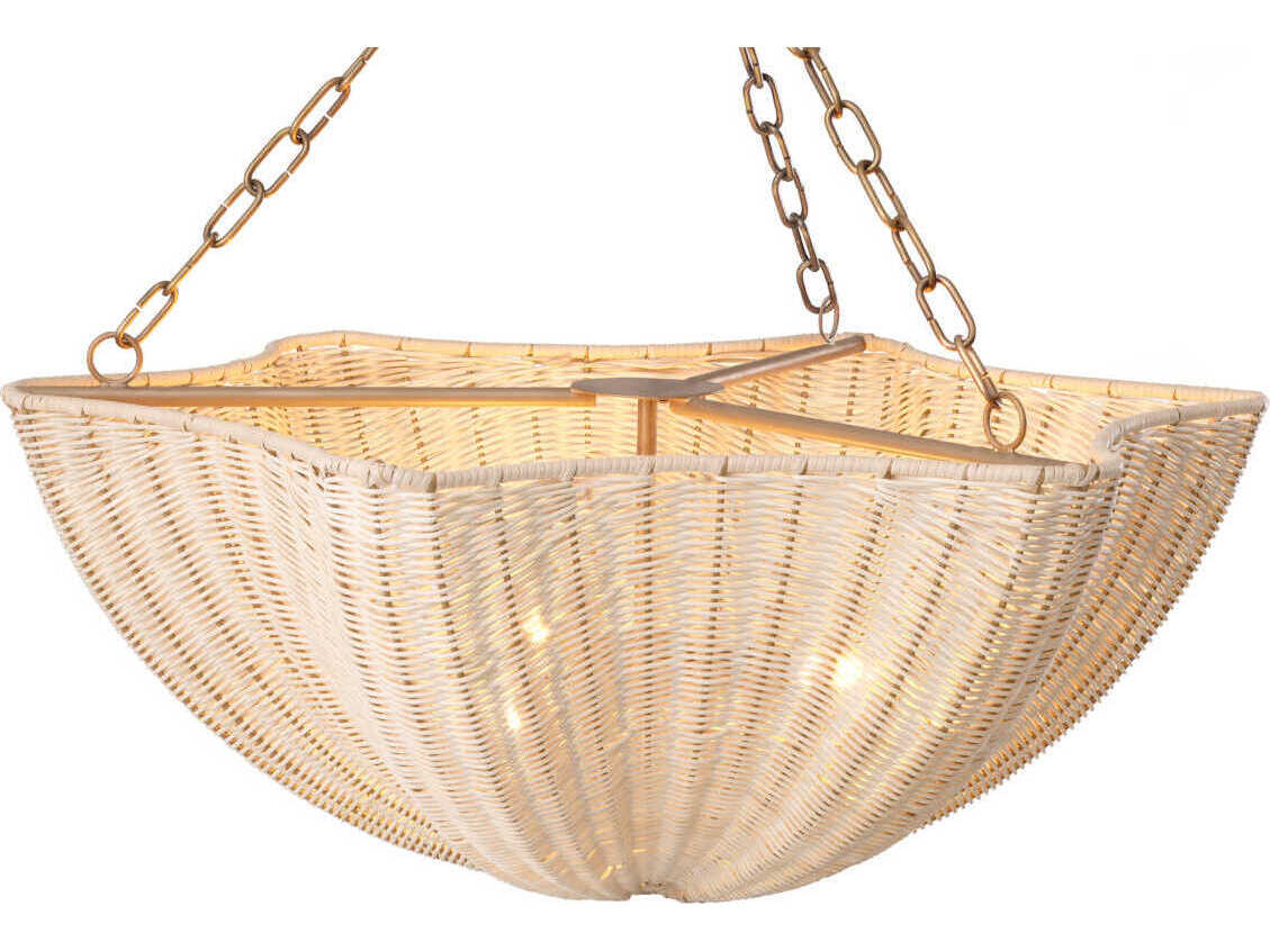 Eichholtz Los Palmos Natural Rattan Chandelier