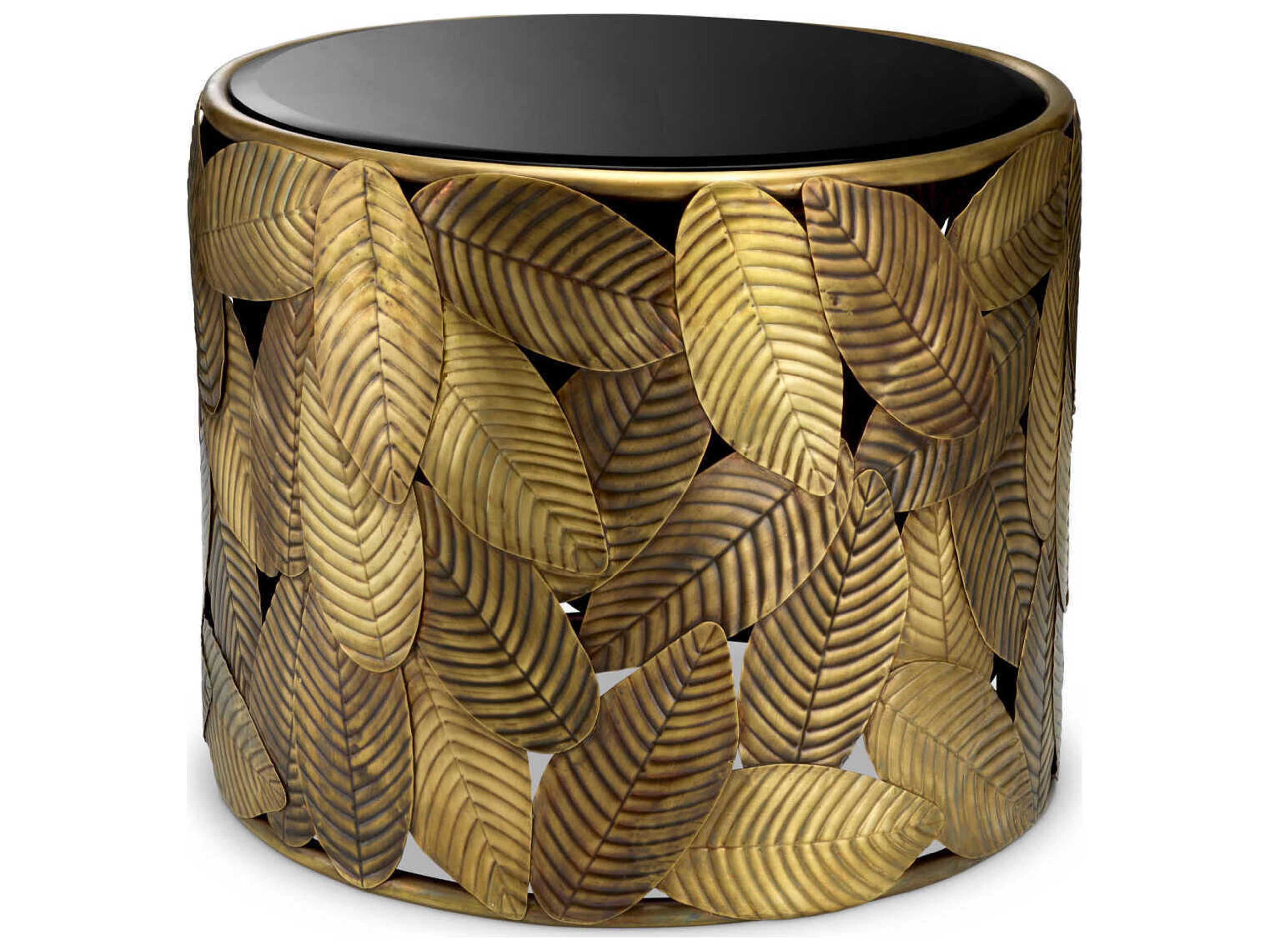 Botanico Vintage Brass Side Table