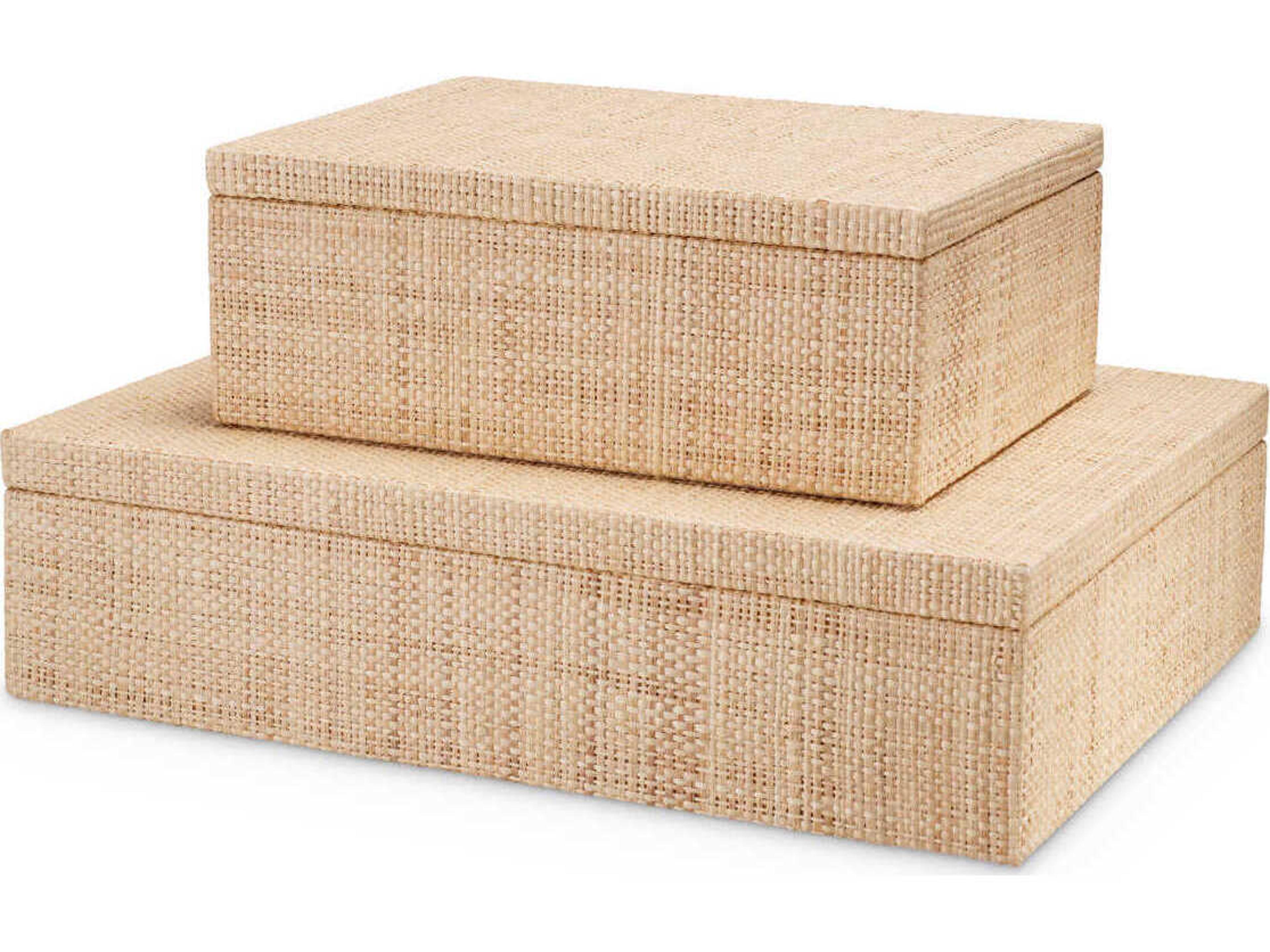 Eichholtz Cadiz S Natural Raffia Box
