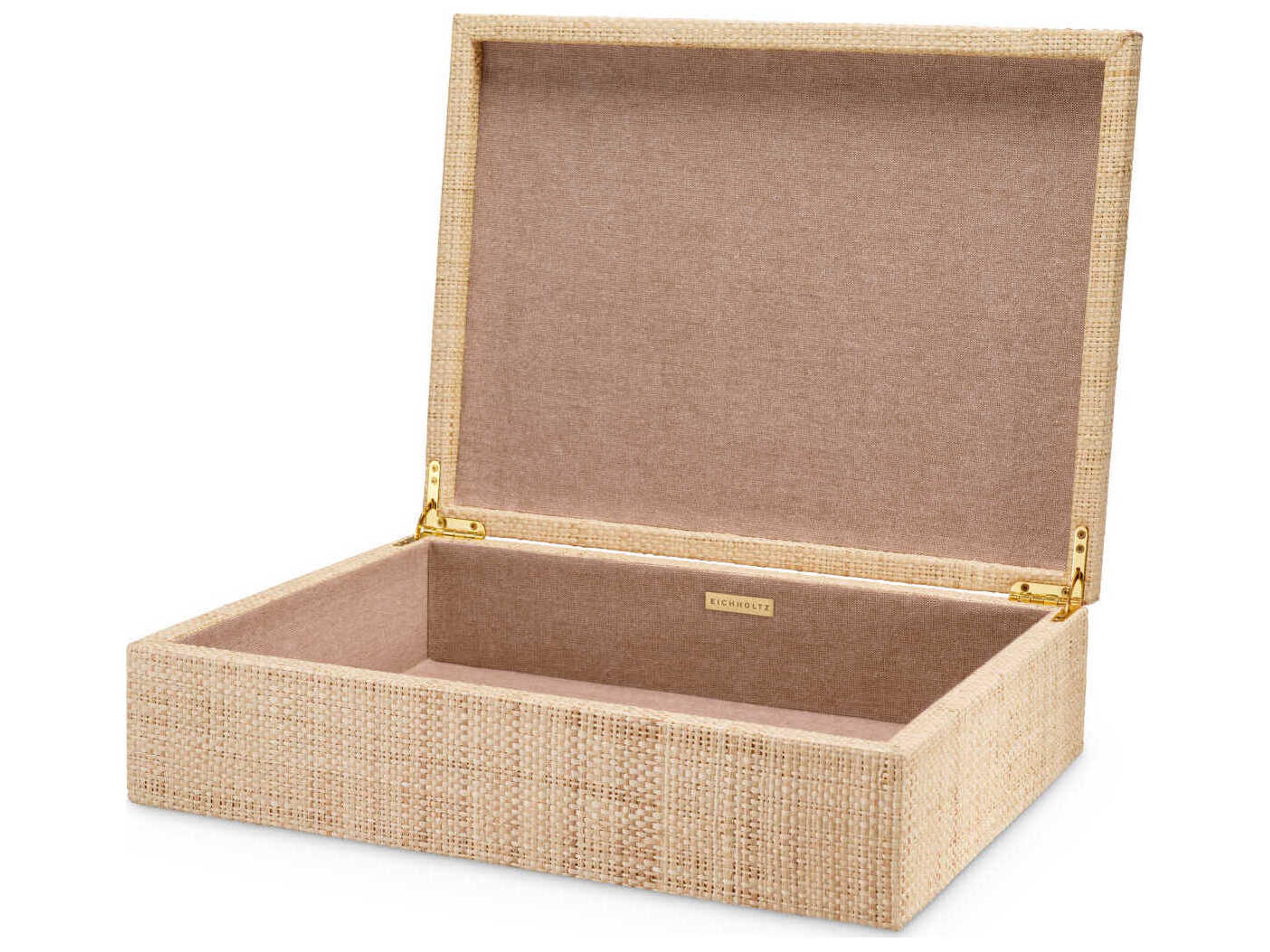 Eichholtz Cadiz L Natural Raffia Box