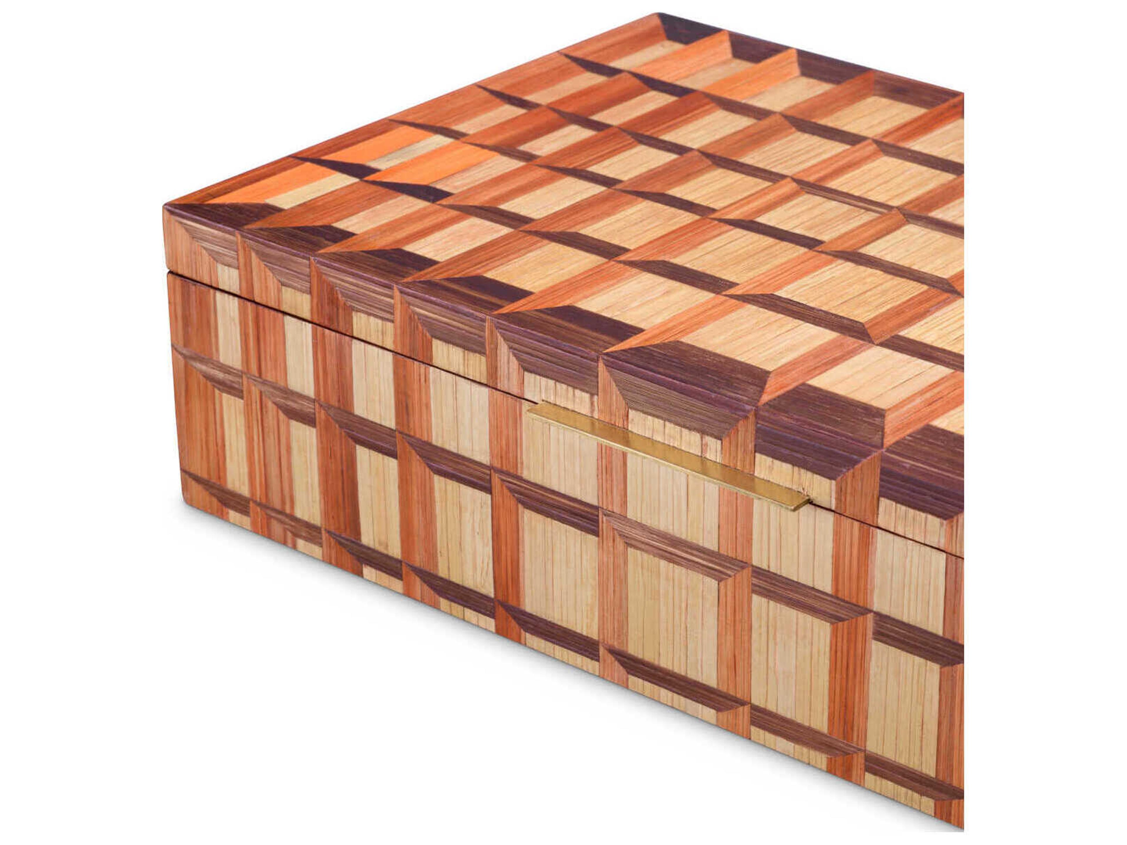 Eichholtz Murcia Straw Marquetry Box