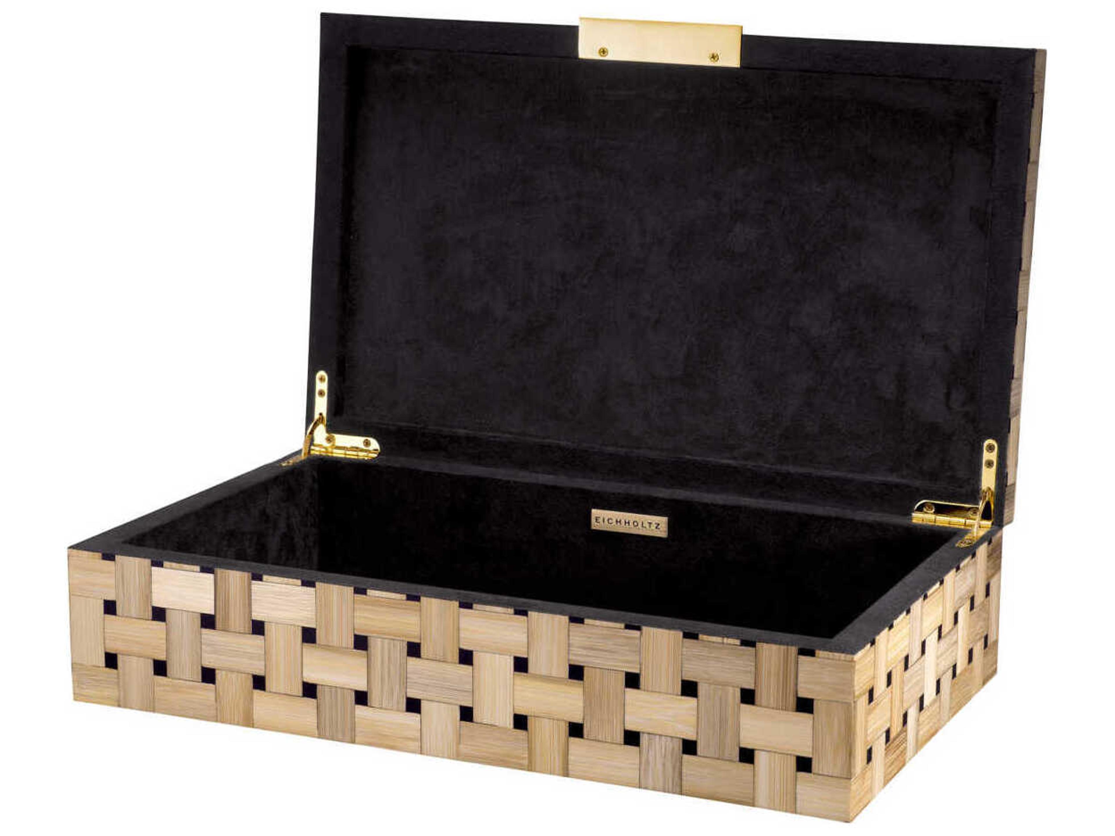 Eichholtz Girona Straw Marquetry Box
