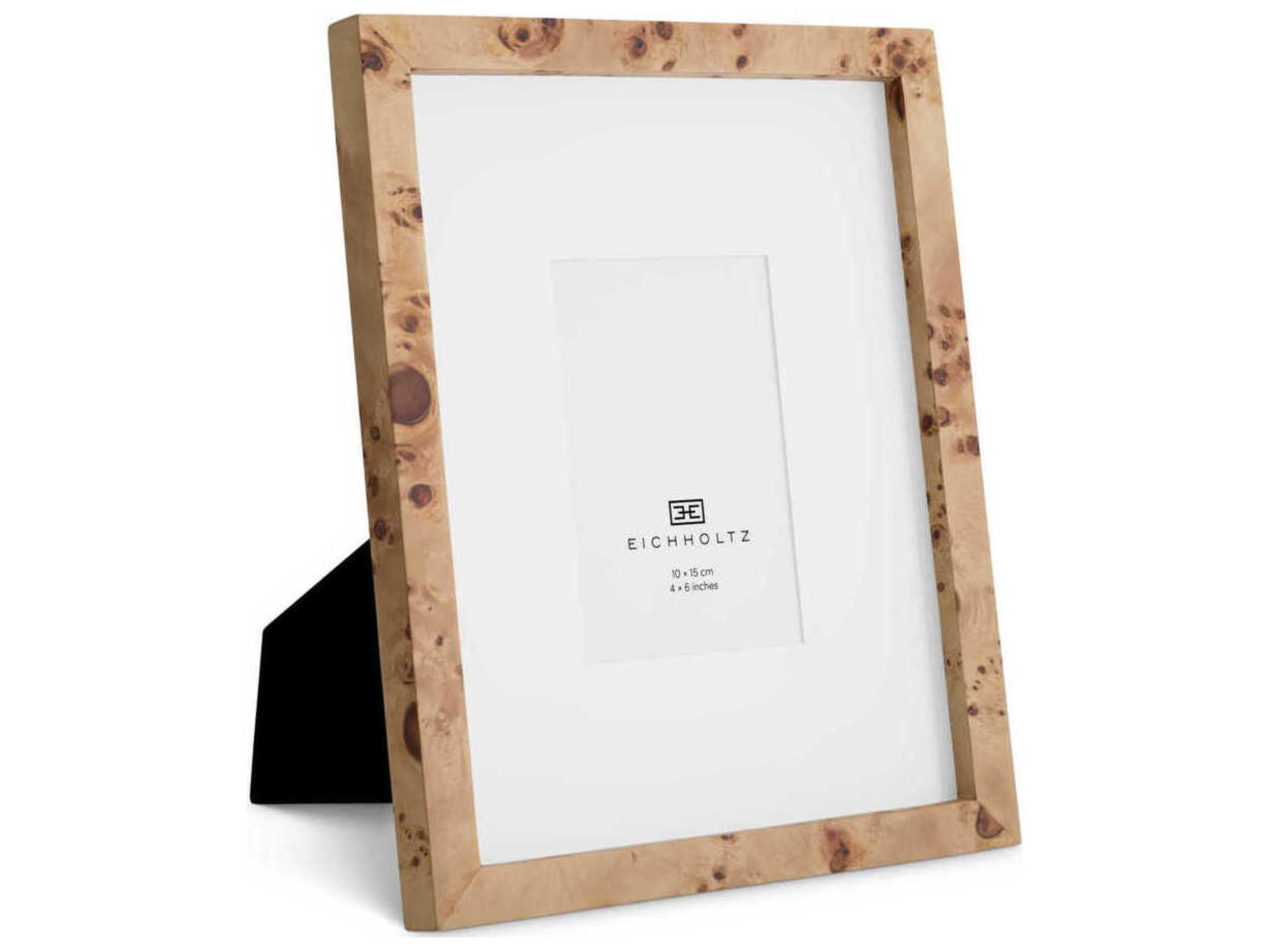 Braga S Light Brown Mappa Burl Veneer Picture Frame
