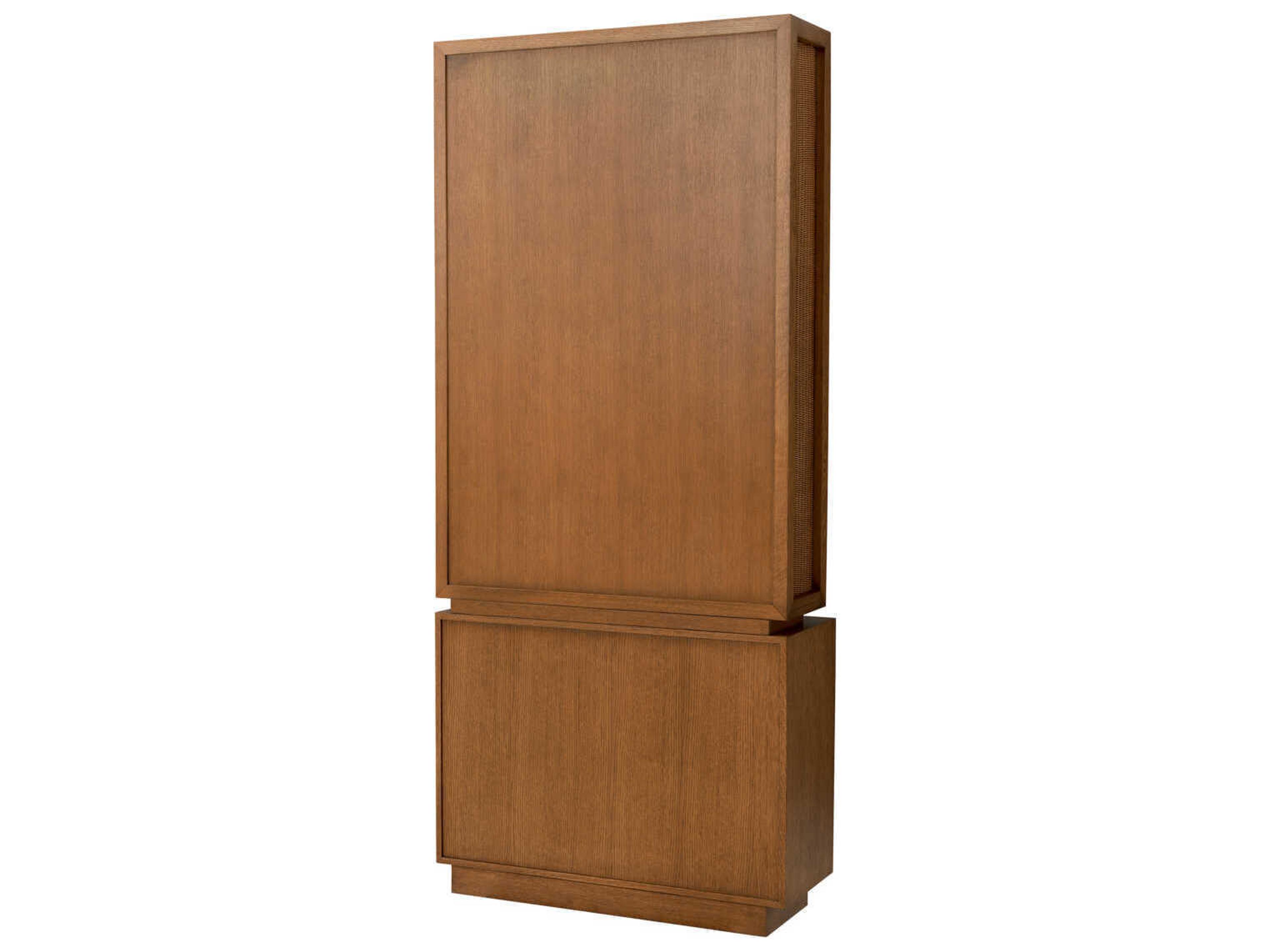 Eichholtz Borchard Caramel Oak Veneer Cabinet