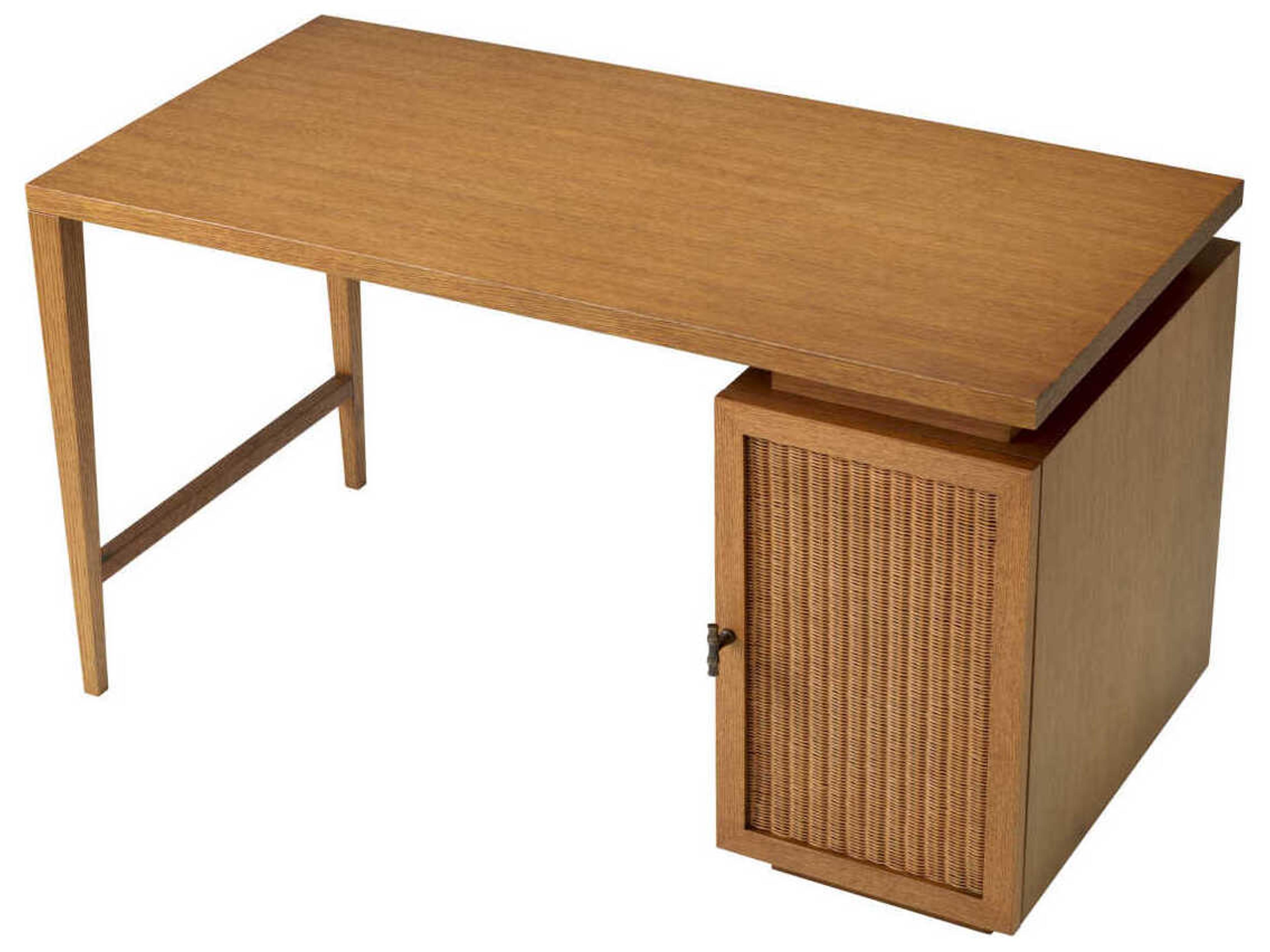Eichholtz Borchard Caramel Oak Veneer Desk