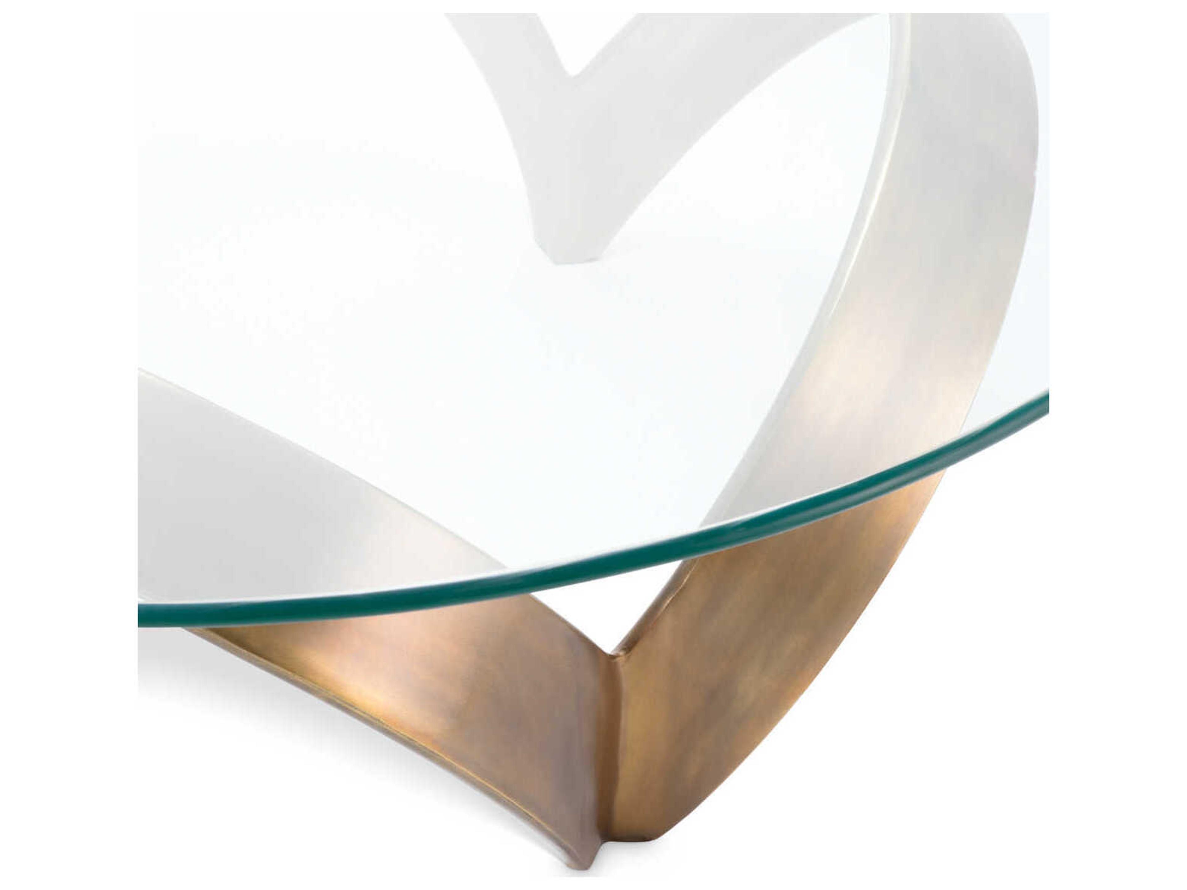 Eichholtz Soquel Vintage Brass Coffee Table