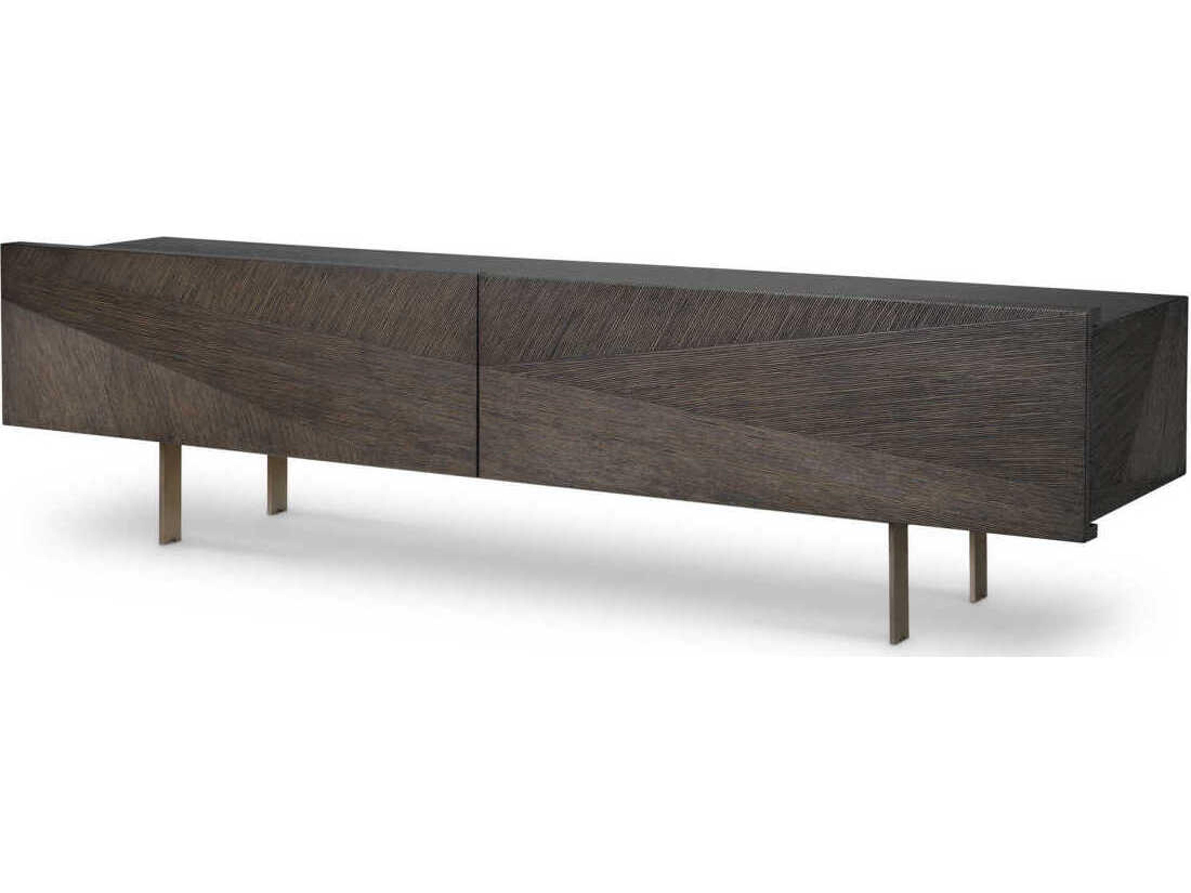 San Martin Mocha Straight Oak Veneer Tv Cabinet