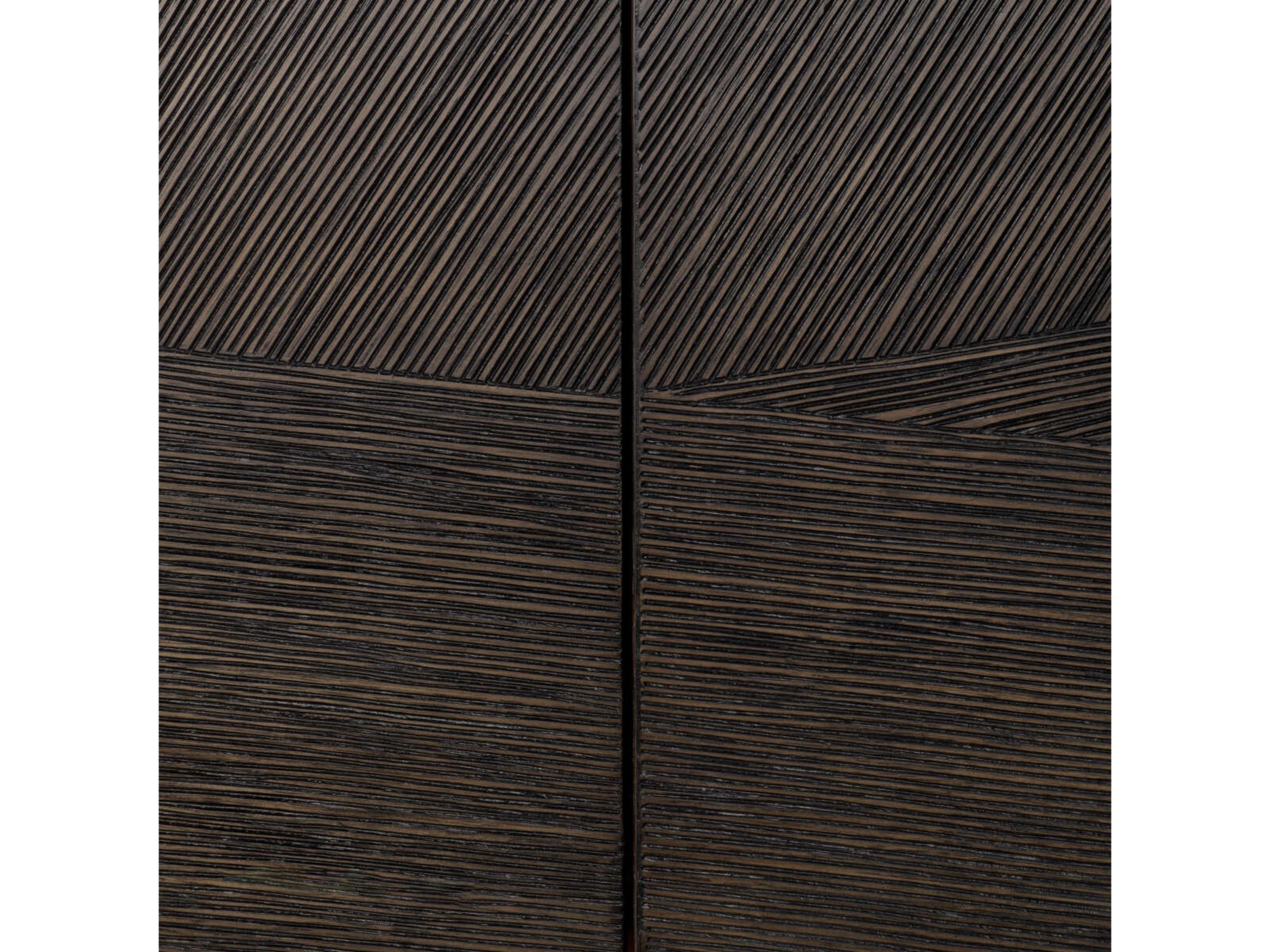 Eichholtz San Martin Mocha Straight Oak Veneer Tv Cabinet