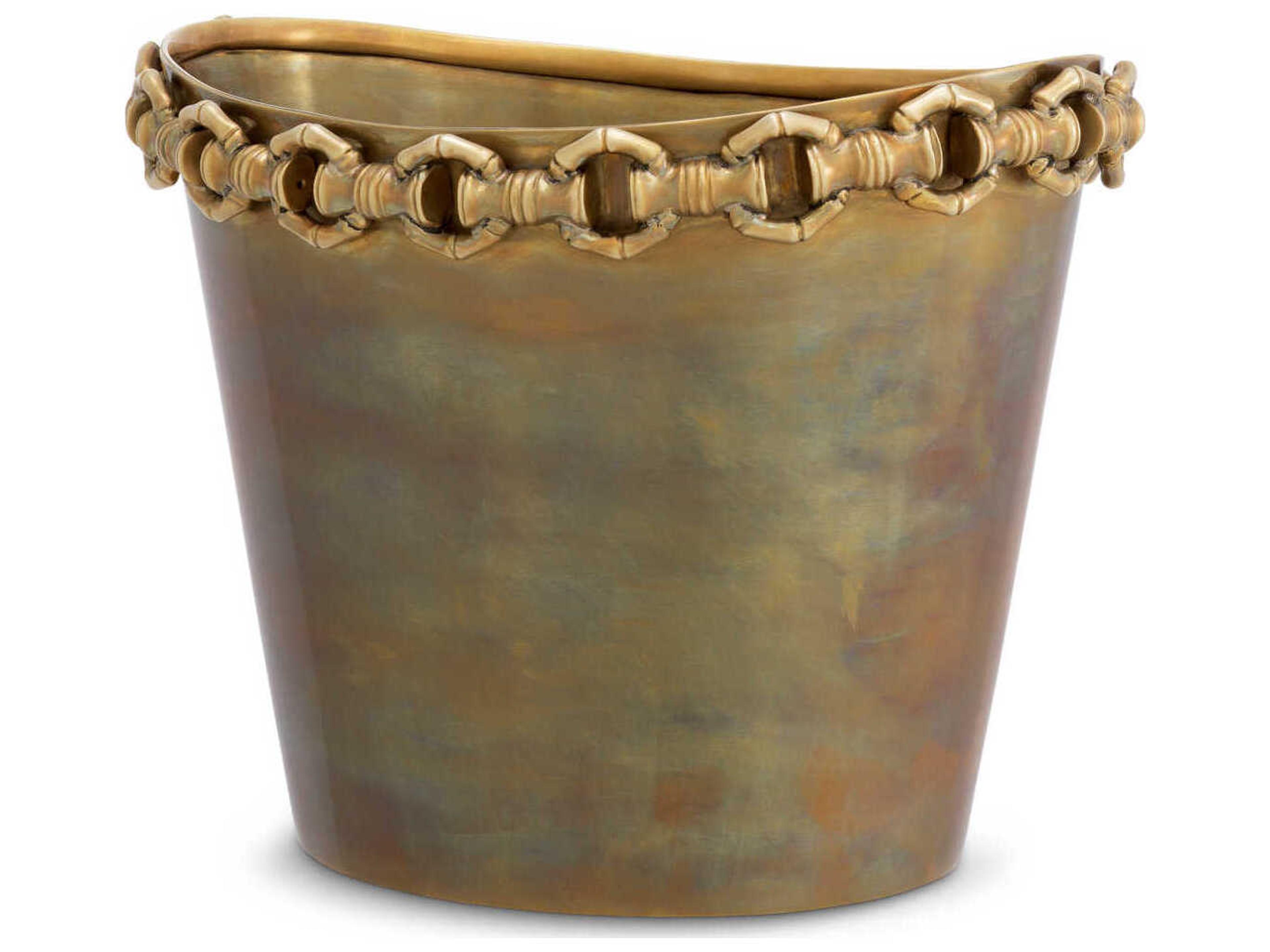 Clementine Vintage Brass Wine Cooler